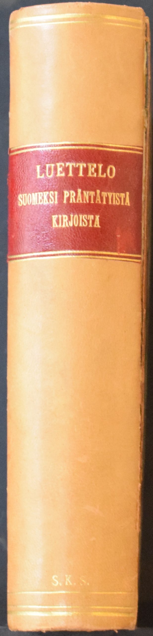 Pipping, F. W.: Förteckning öfver i tryck utgifna skrifter på Finska