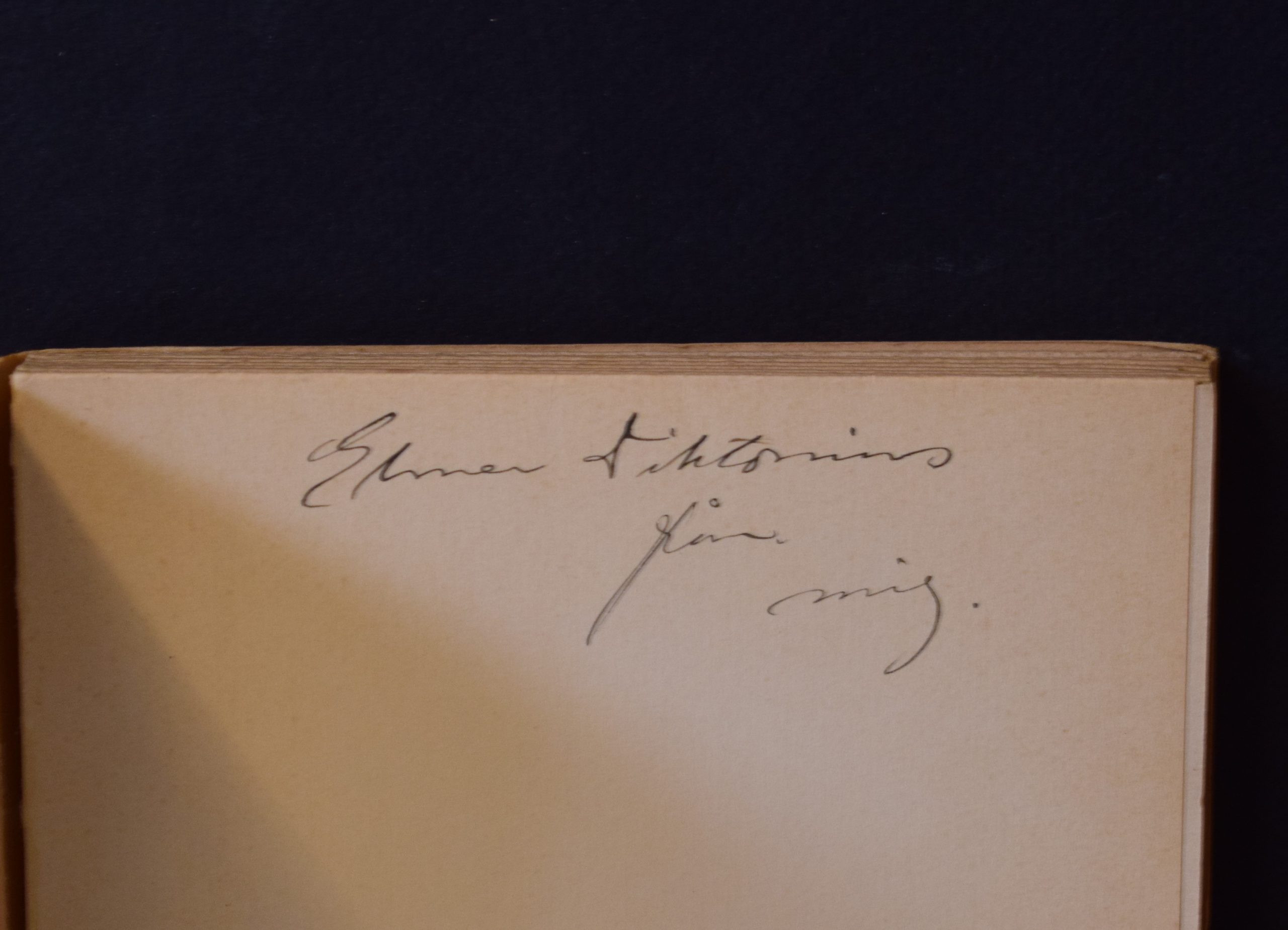 Björling, Gunnar: Fågel badar snart i vattnen (dedikation) - Image 2