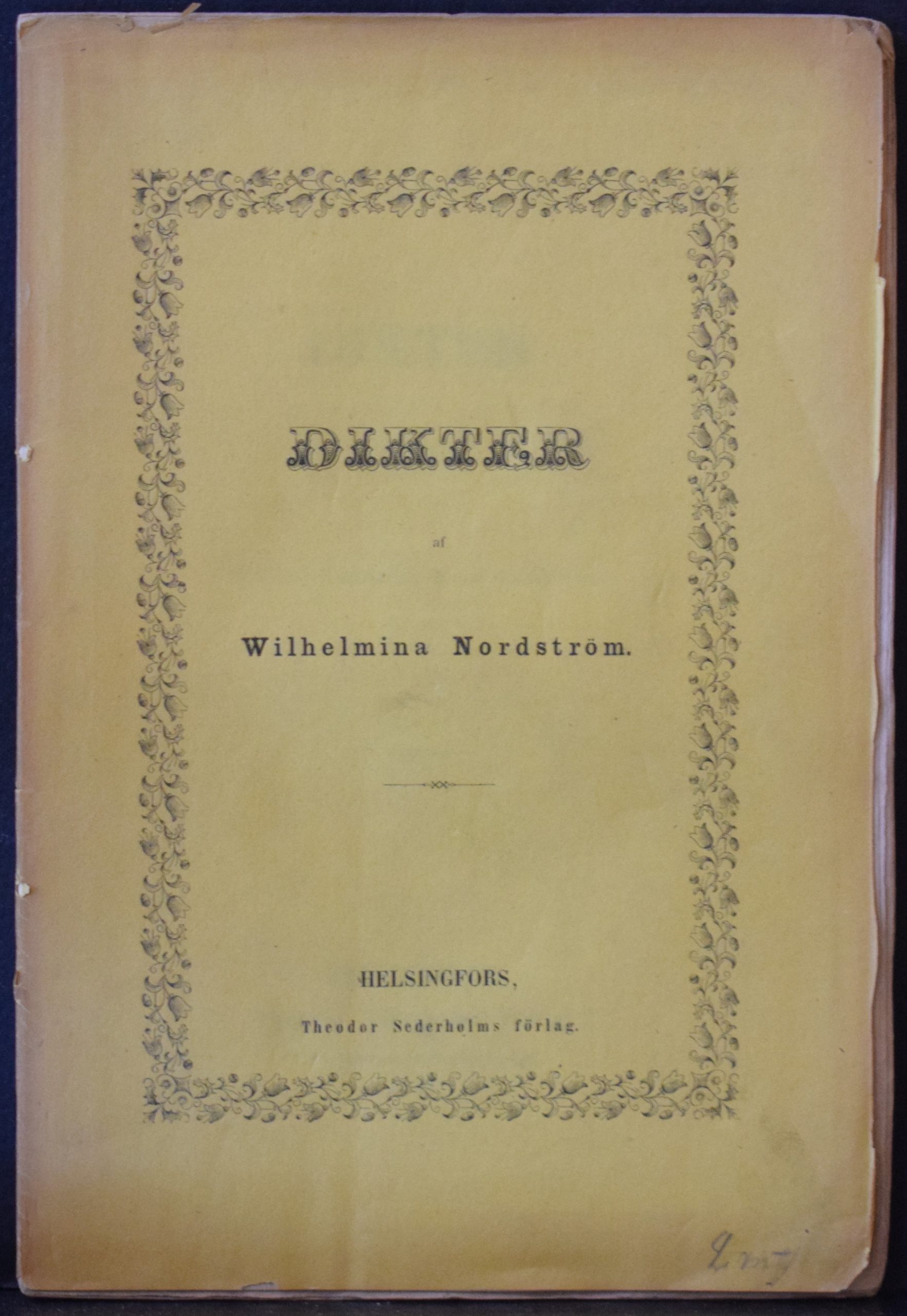 Nordström, Wilhelmina: Dikter