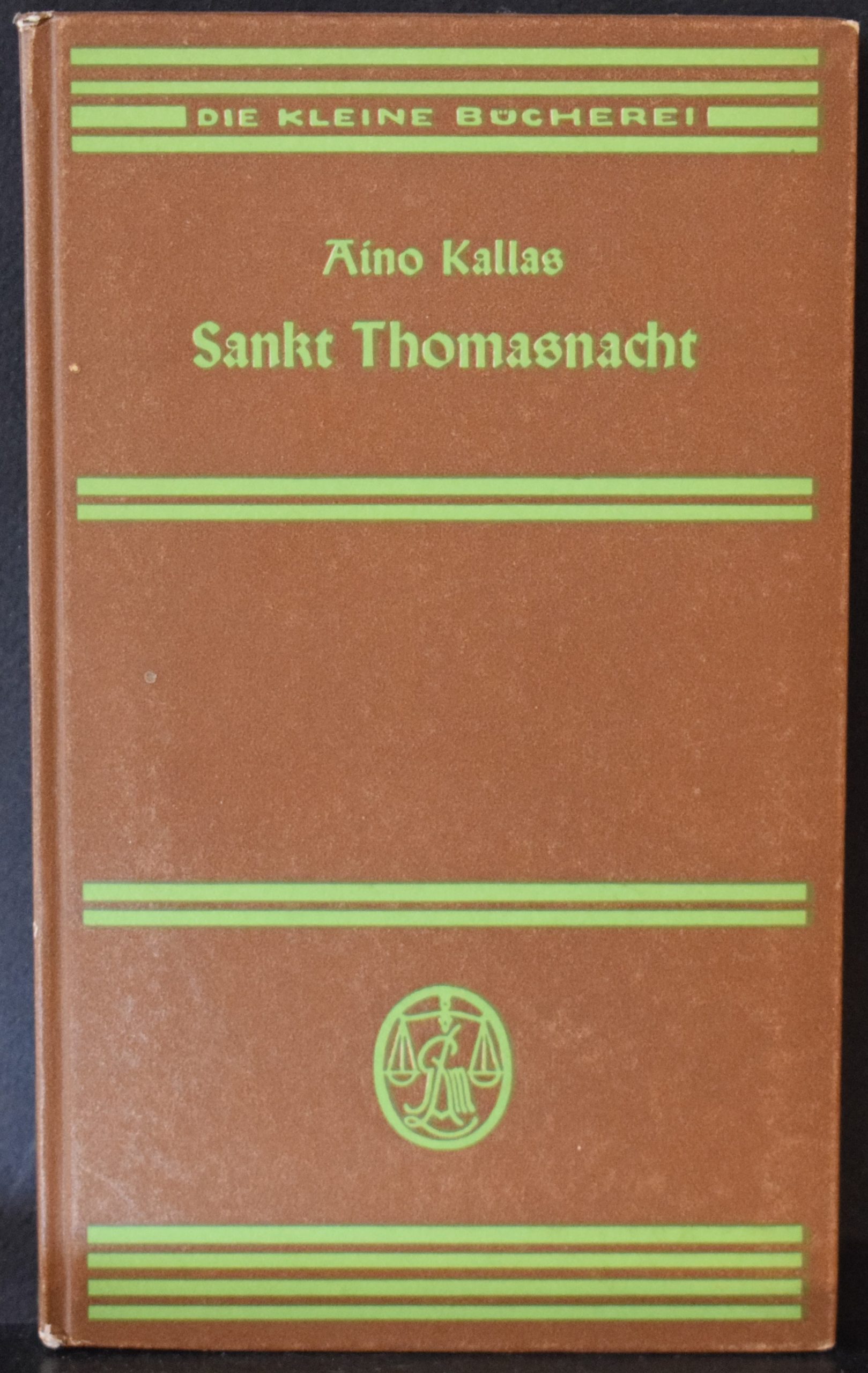 Aino Kallas Sankt Thomasnacht Tekijän omiste Elsa Enäjärvi-Haaviolle
