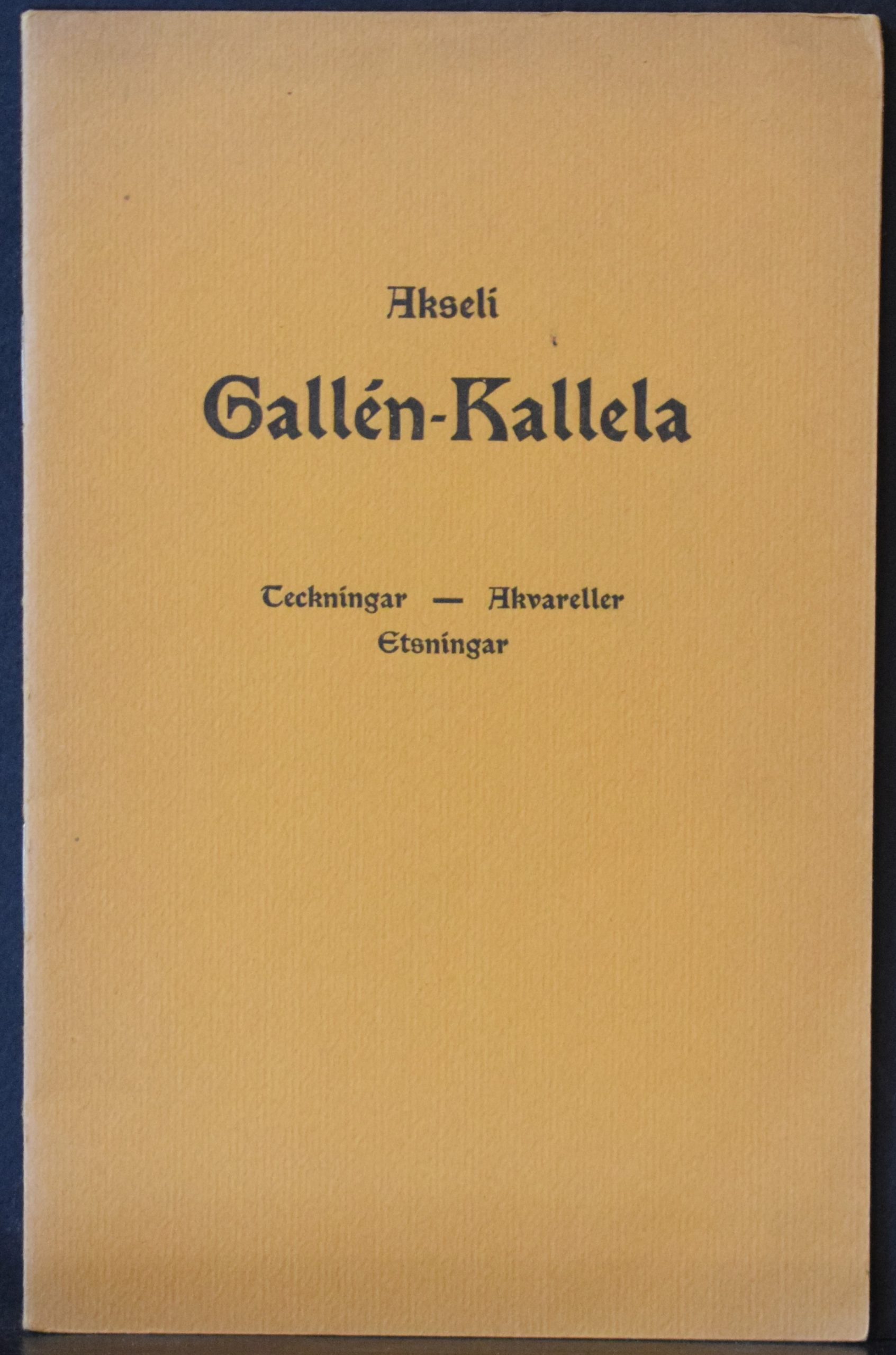 Akseli Gallén-Kallela - Teckningar, Akvareller, Etsningar