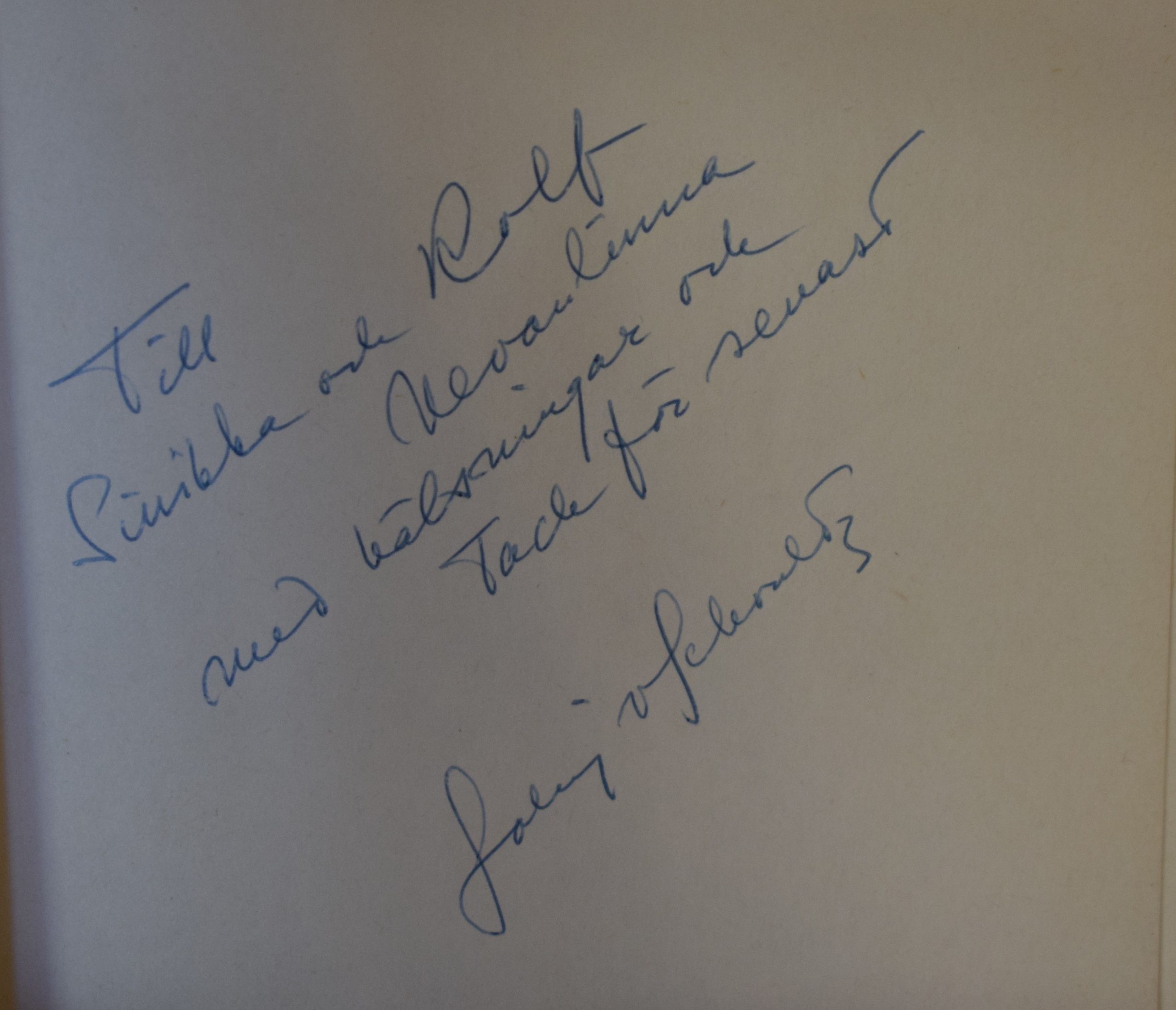 Schoultz, Solveig von: Porträtt av Hanna (dedikation) - Image 2