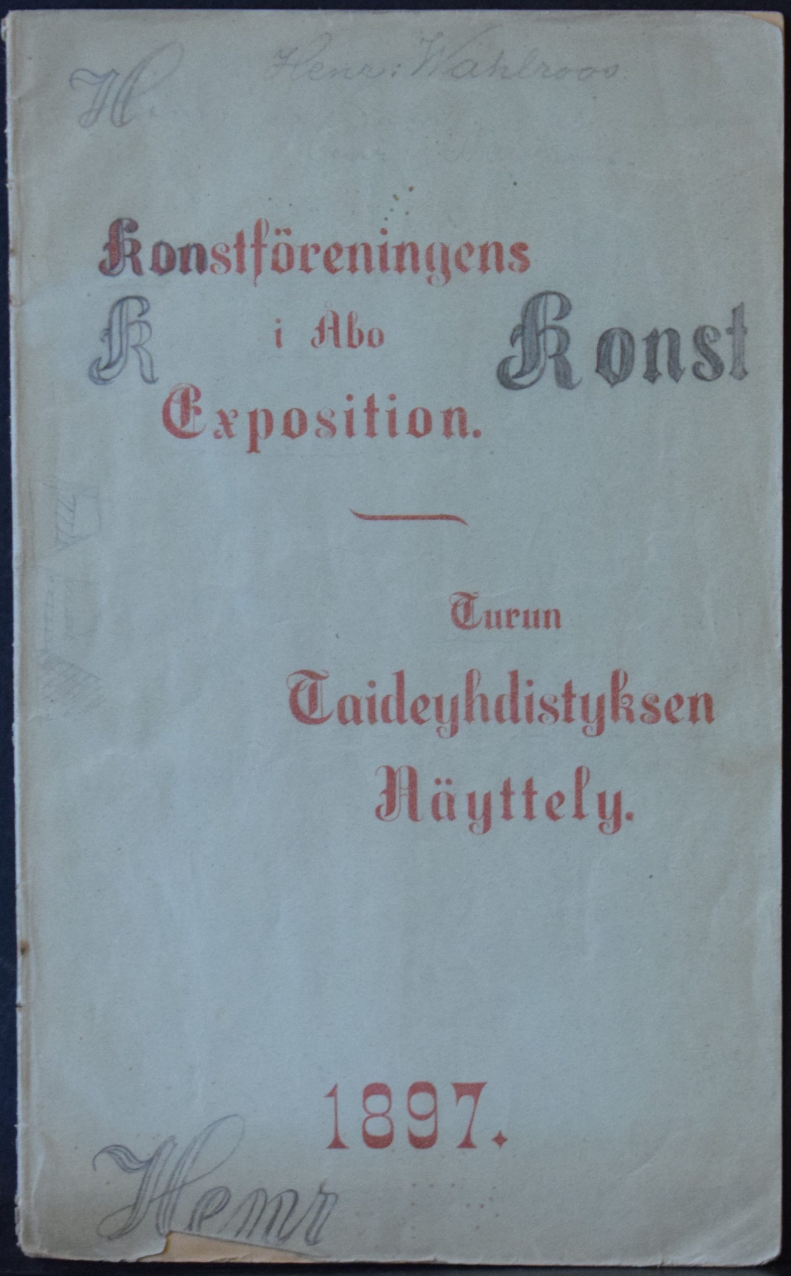 Konstföreningens i Åbo Exposition i Stadshusets festsal - Turun Taideyhdistyksen Näyttely Kaupunginhuoneen juhlasalissa