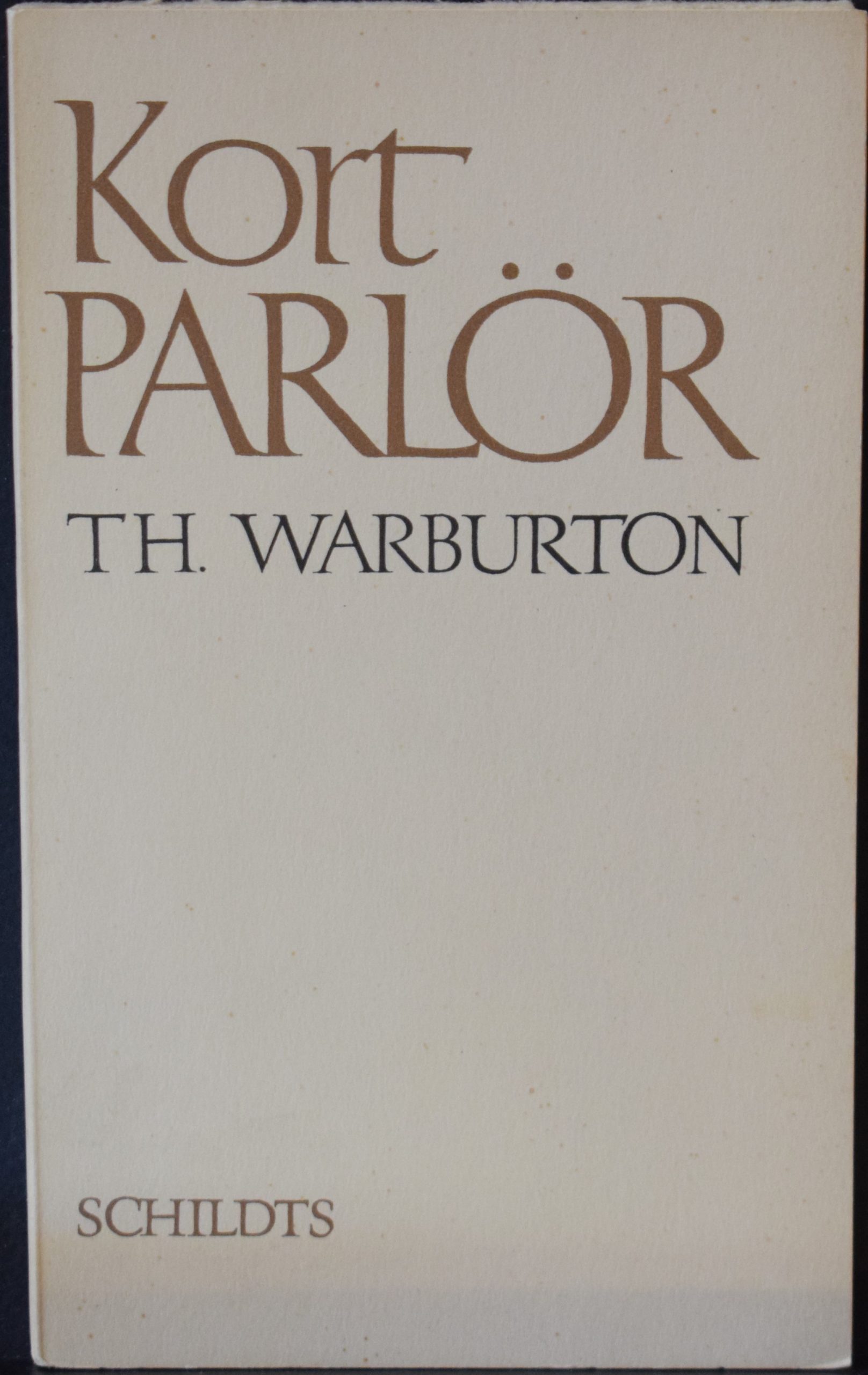 Warburton, Thomas: Kort pärlor (dedikation)