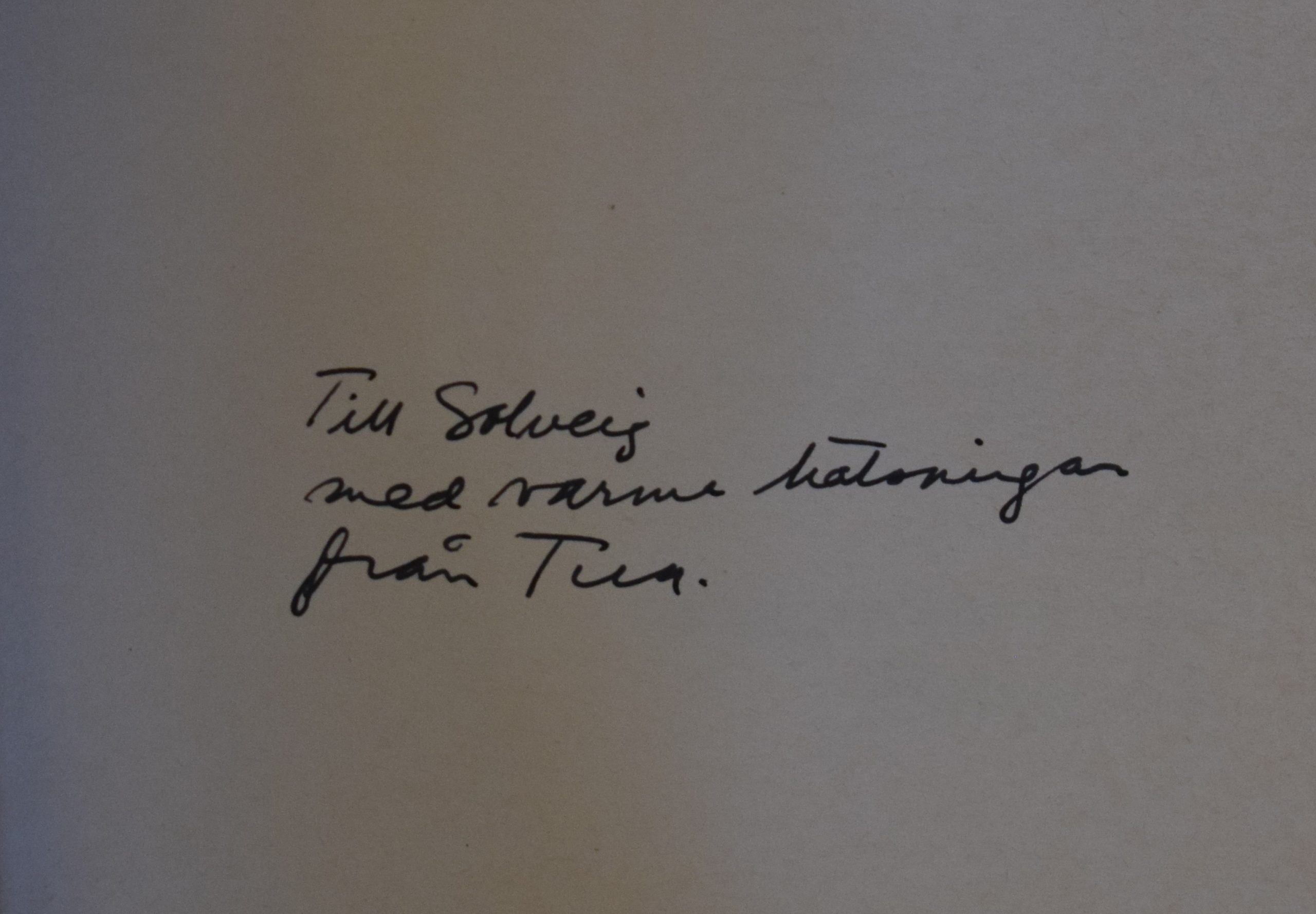 Forsström, Tua: September (dedikation) - Image 2