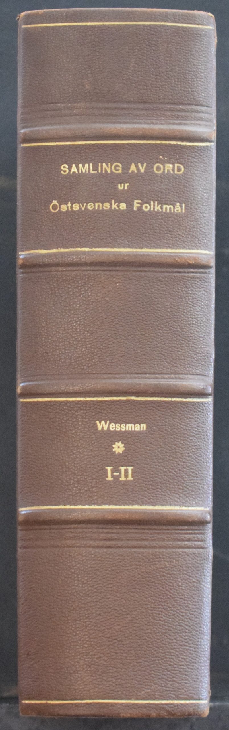 Wessman, V. E. V.:Samling av ord ur Östsvenska Folkmål