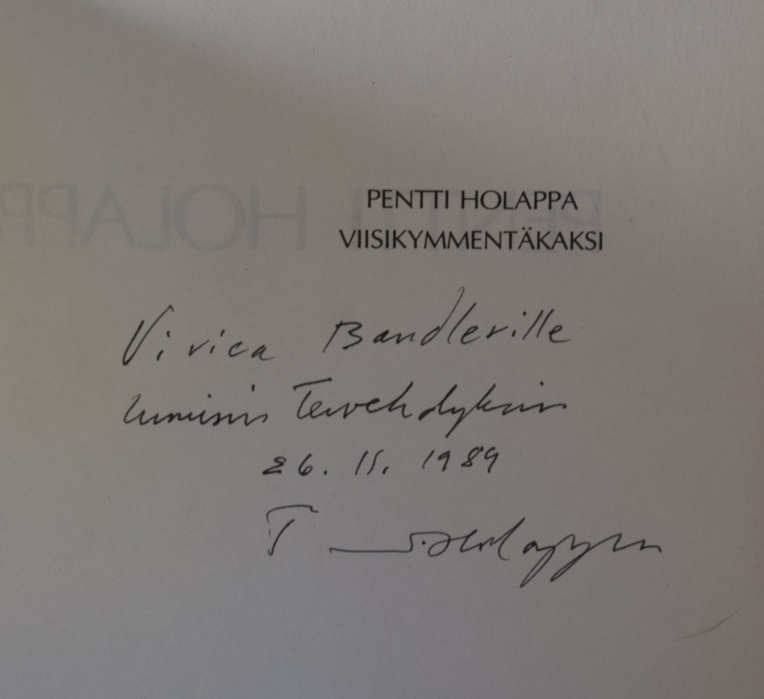 Holappa, Pentti: Viisikymmentäkaksi (omiste) - Image 2