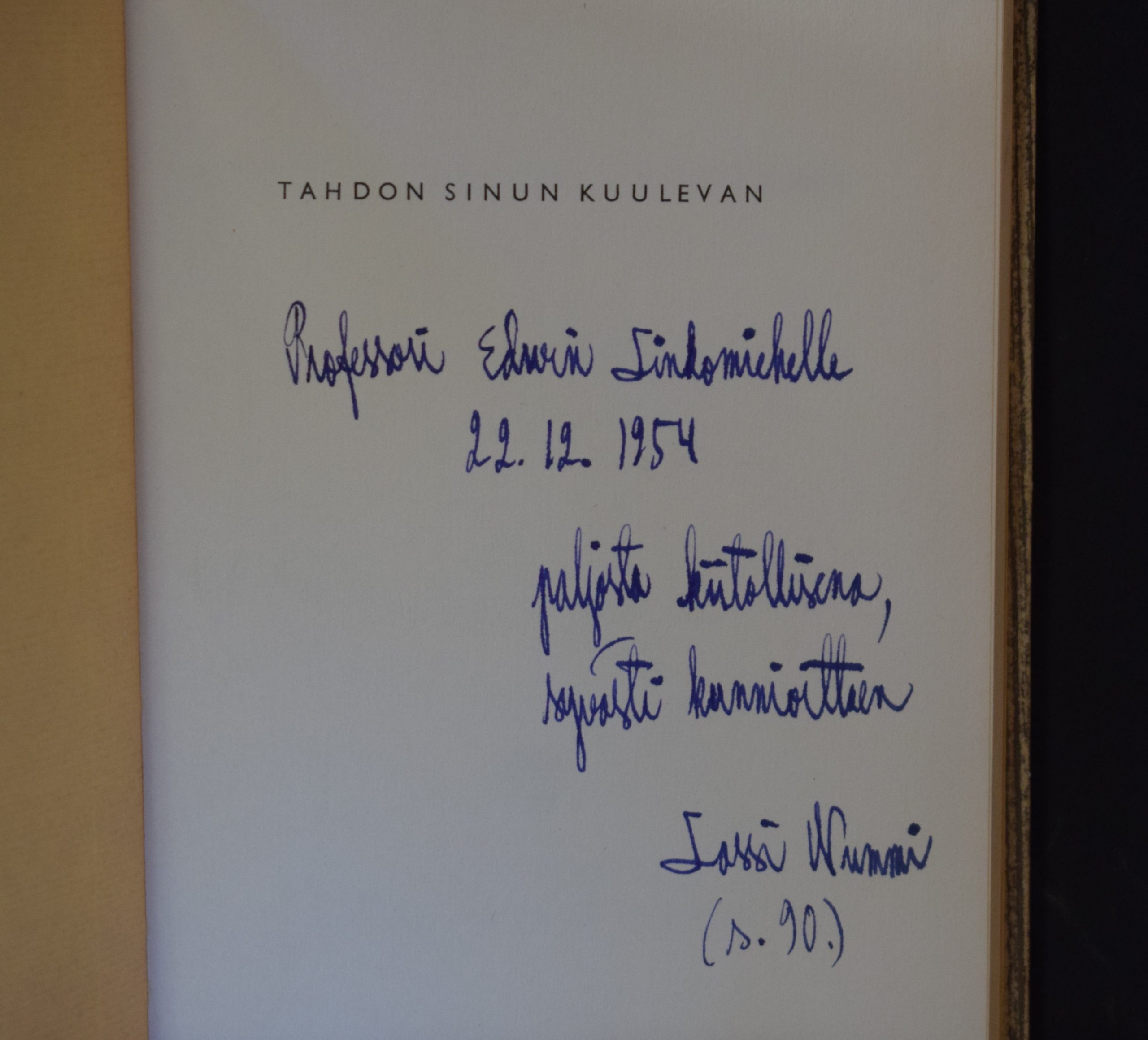 Nummi, Lassi: Tahdon sinun kuulevan (omiste) - Image 2