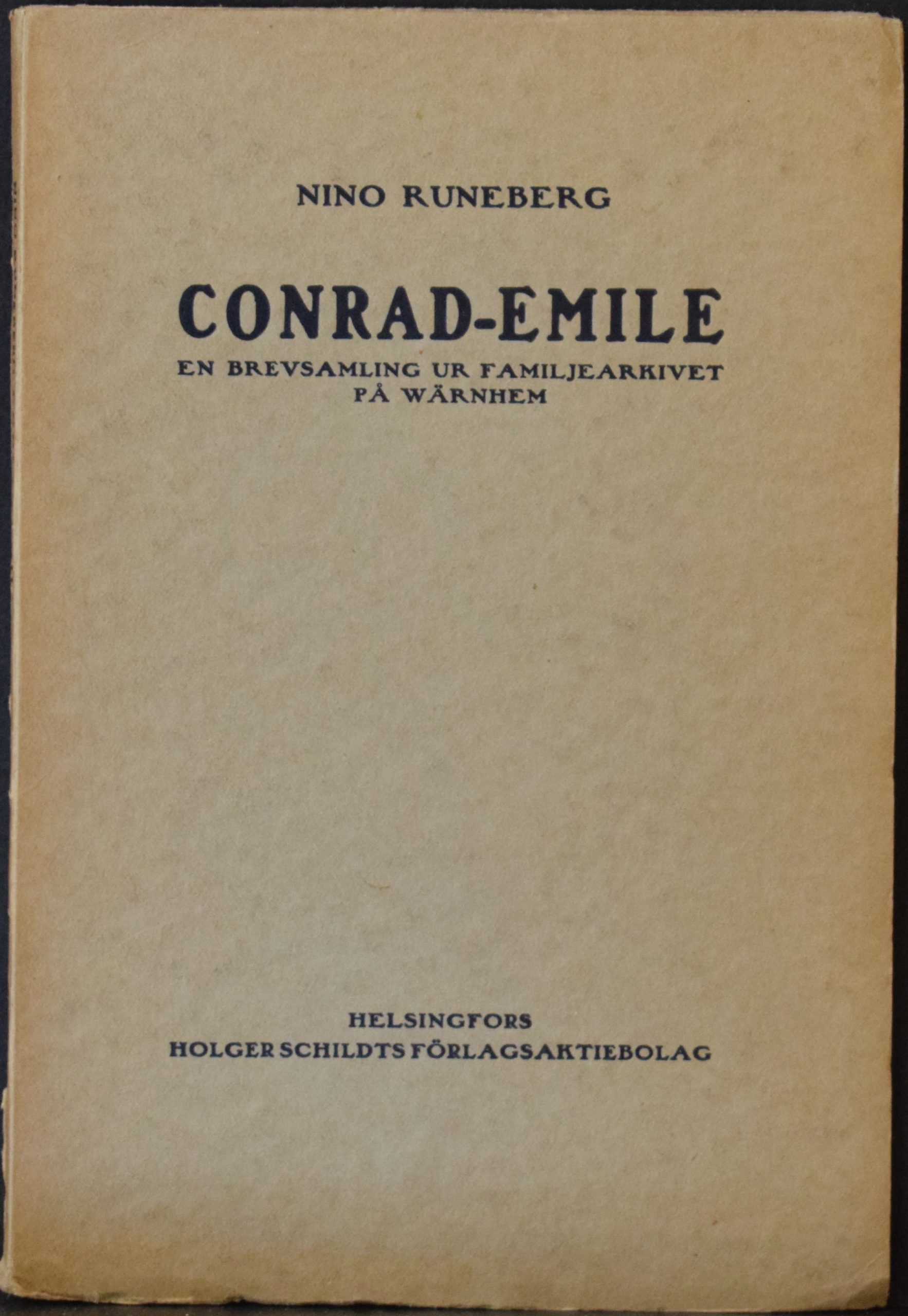 Runeberg, Nino: Conrad-Emile