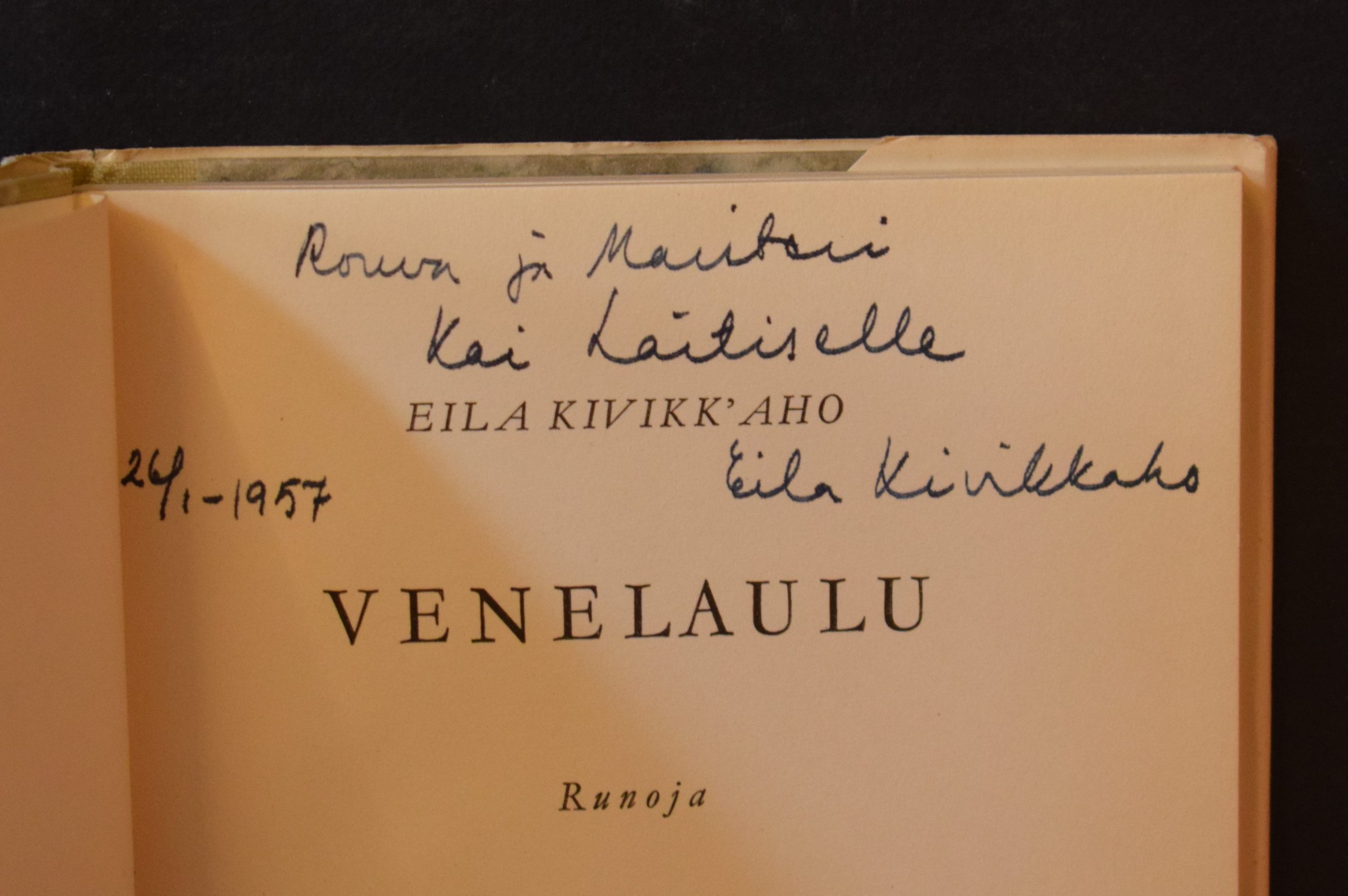 Kivikk'aho, Eila: Venelaulu (omiste) - Image 2