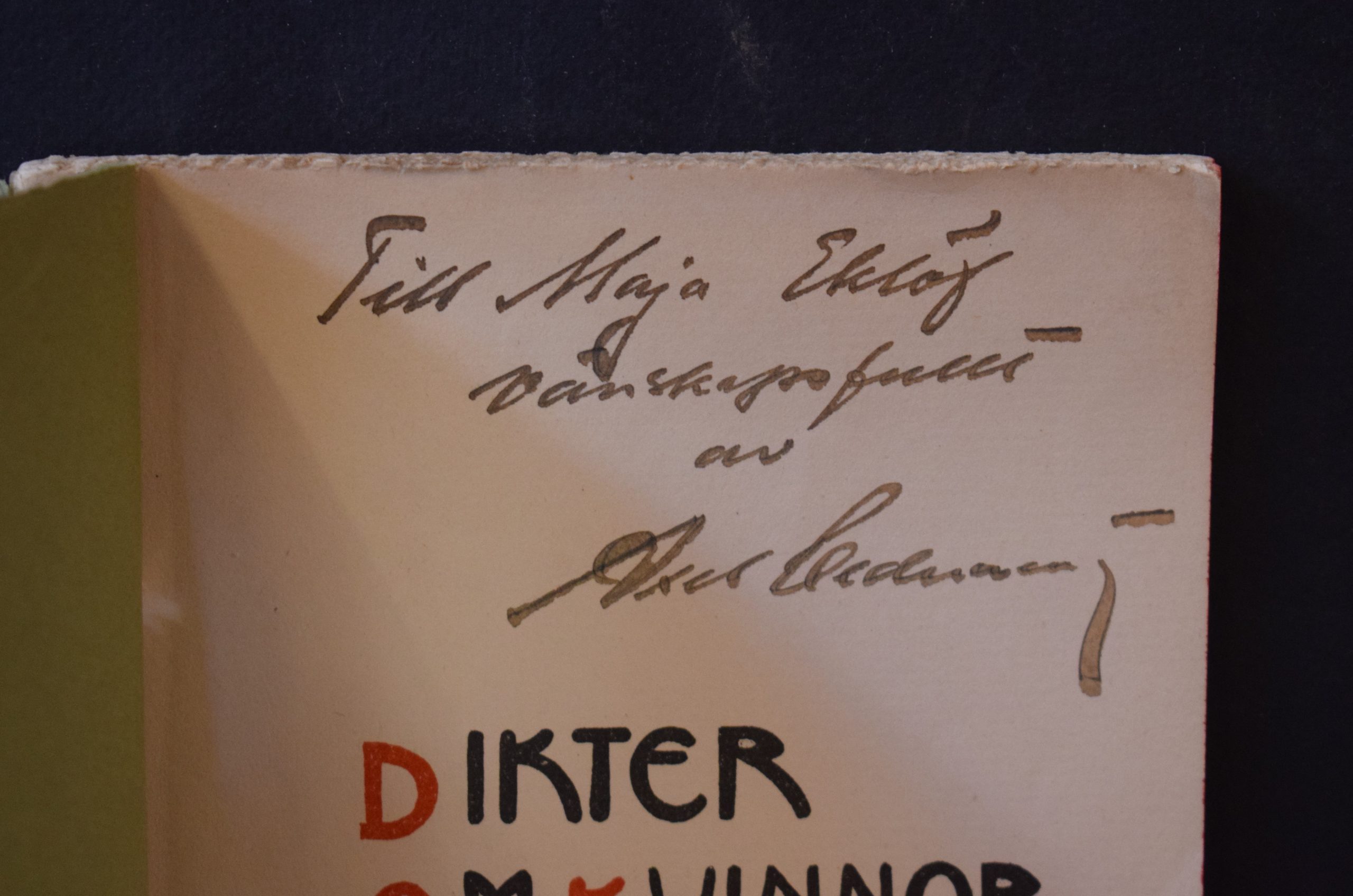 Cedercreutz, Emil: Dikter om kvinnor (dedikation) - Image 2