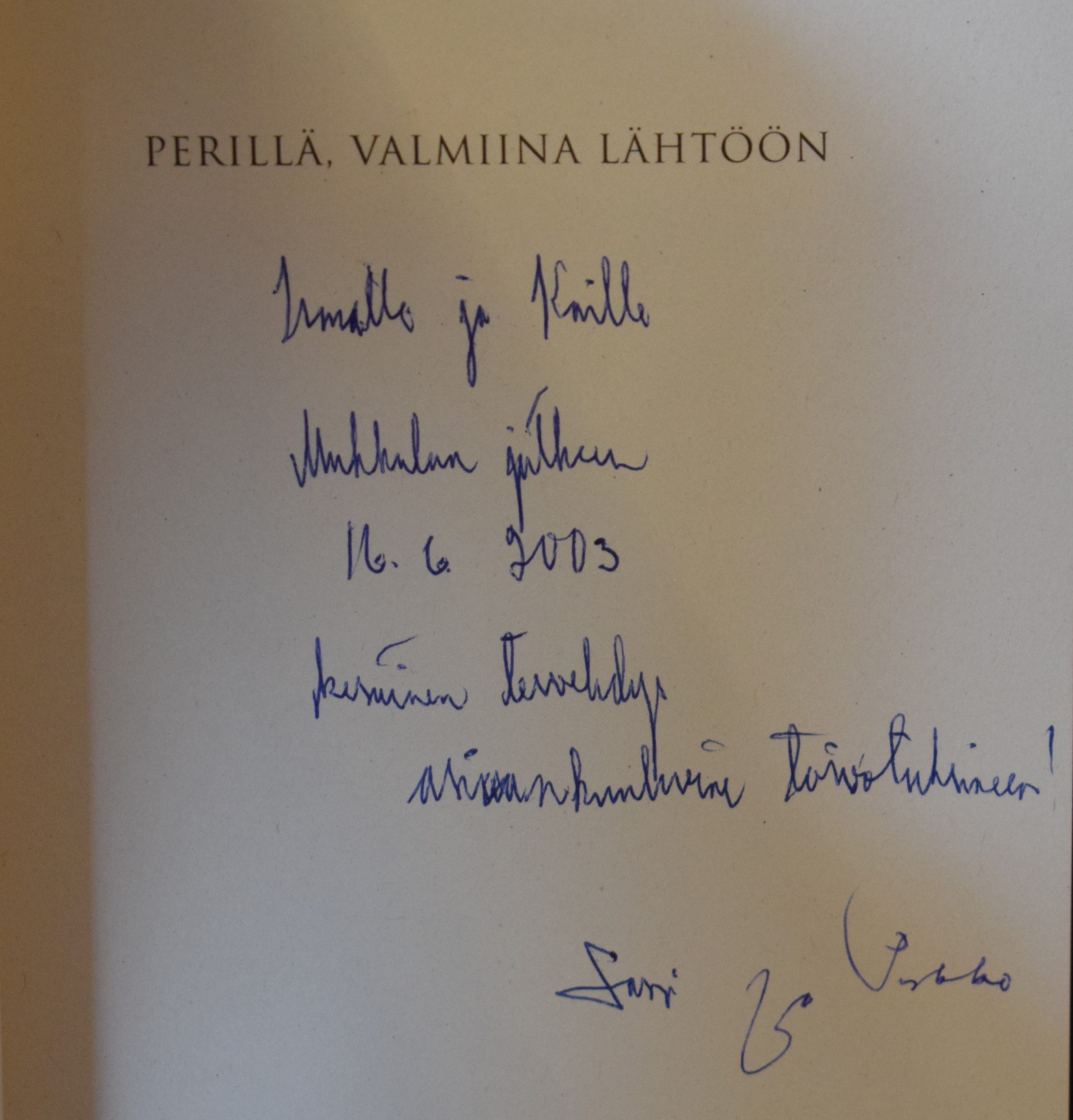 Nummi, Lassi: Perillä, valmiina lähtöön (omiste) - Image 2