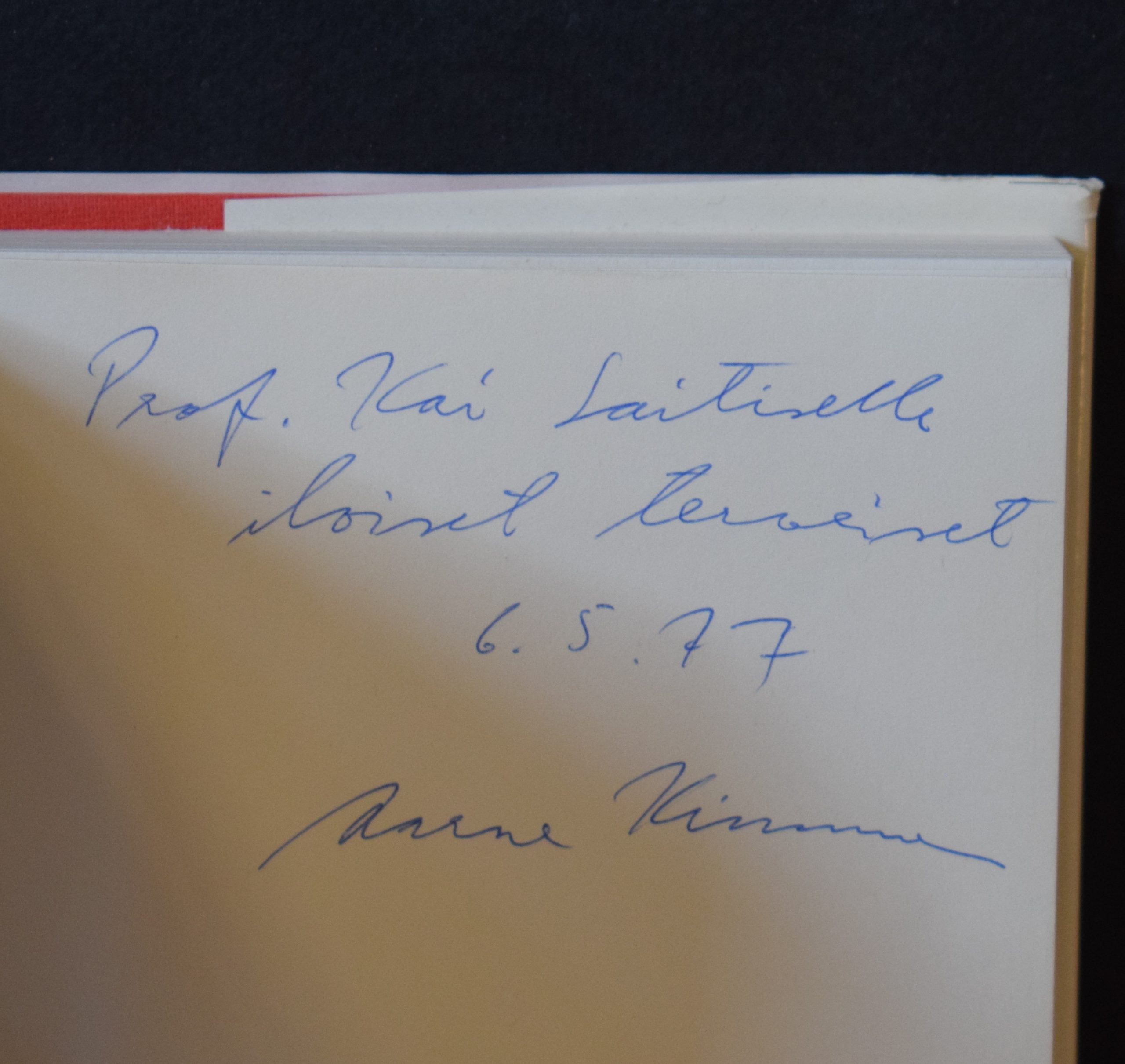 Kinnunen, Aarne: Syvä nauru. Tutkimus Paavo Haavikon dramatiikasta (omiste) - Image 2