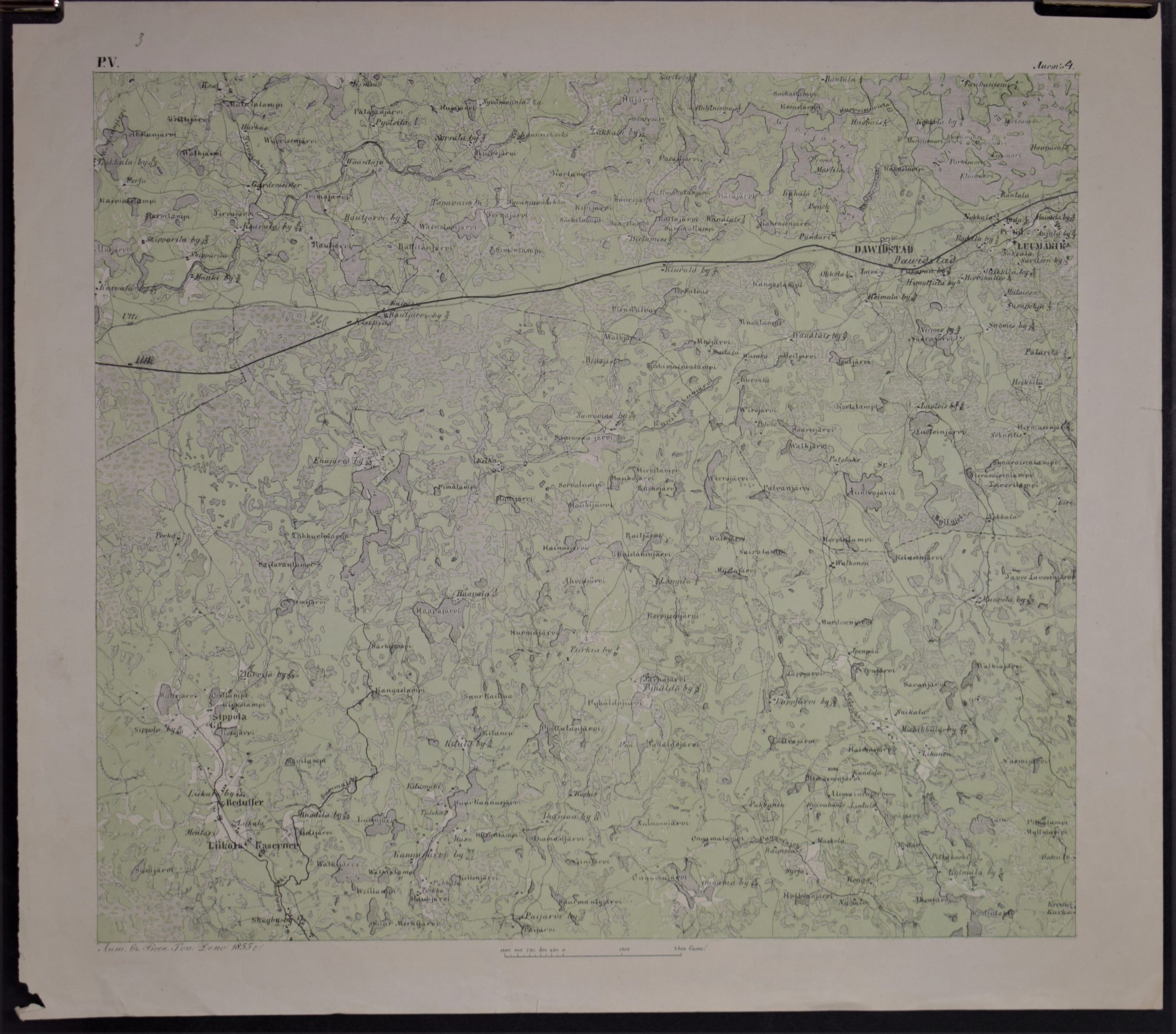 Utti - Taavetti - Kalmbergin kartta