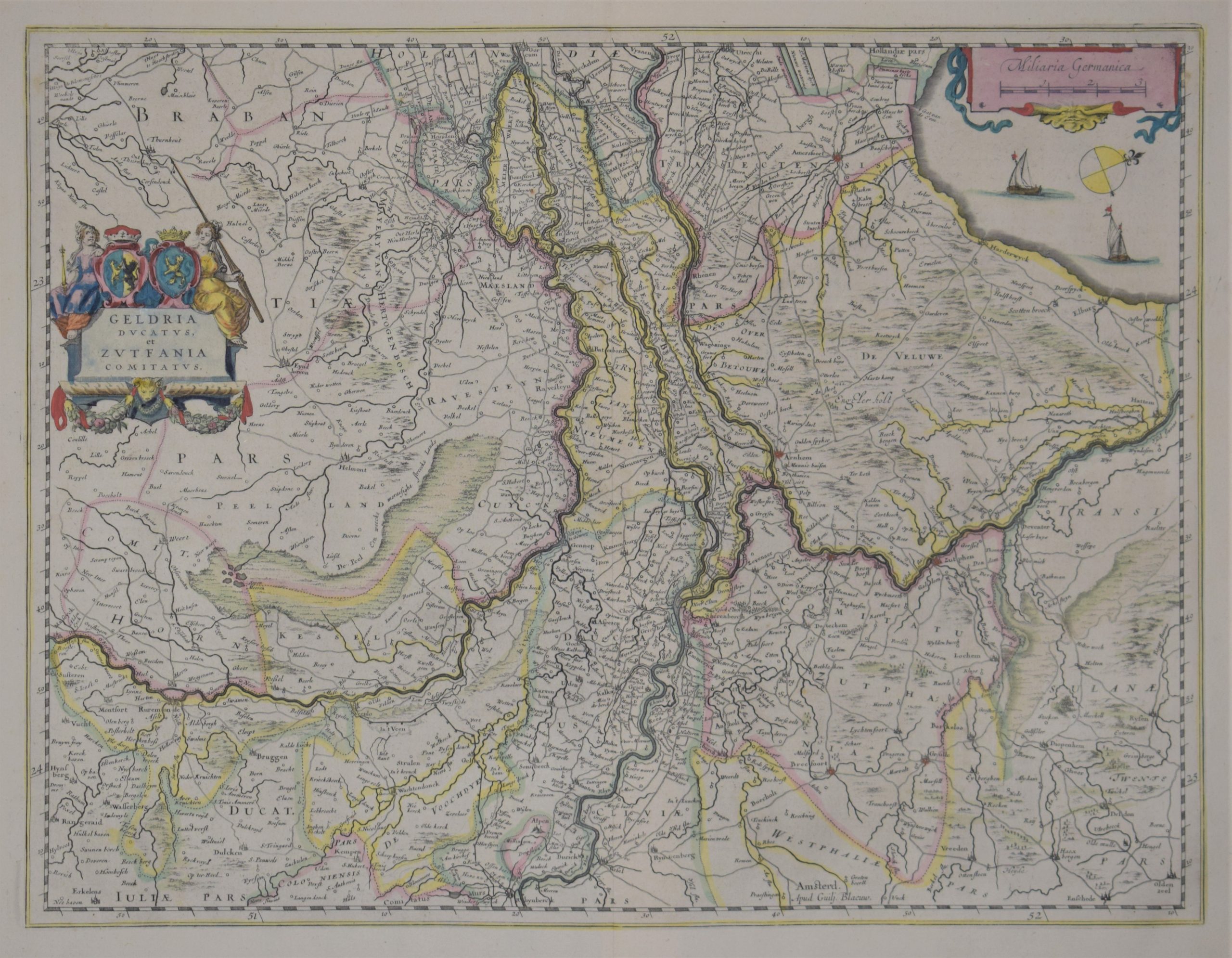 Blaeu, W. J.: Geldria Ducatus et Zutfania Comitatus