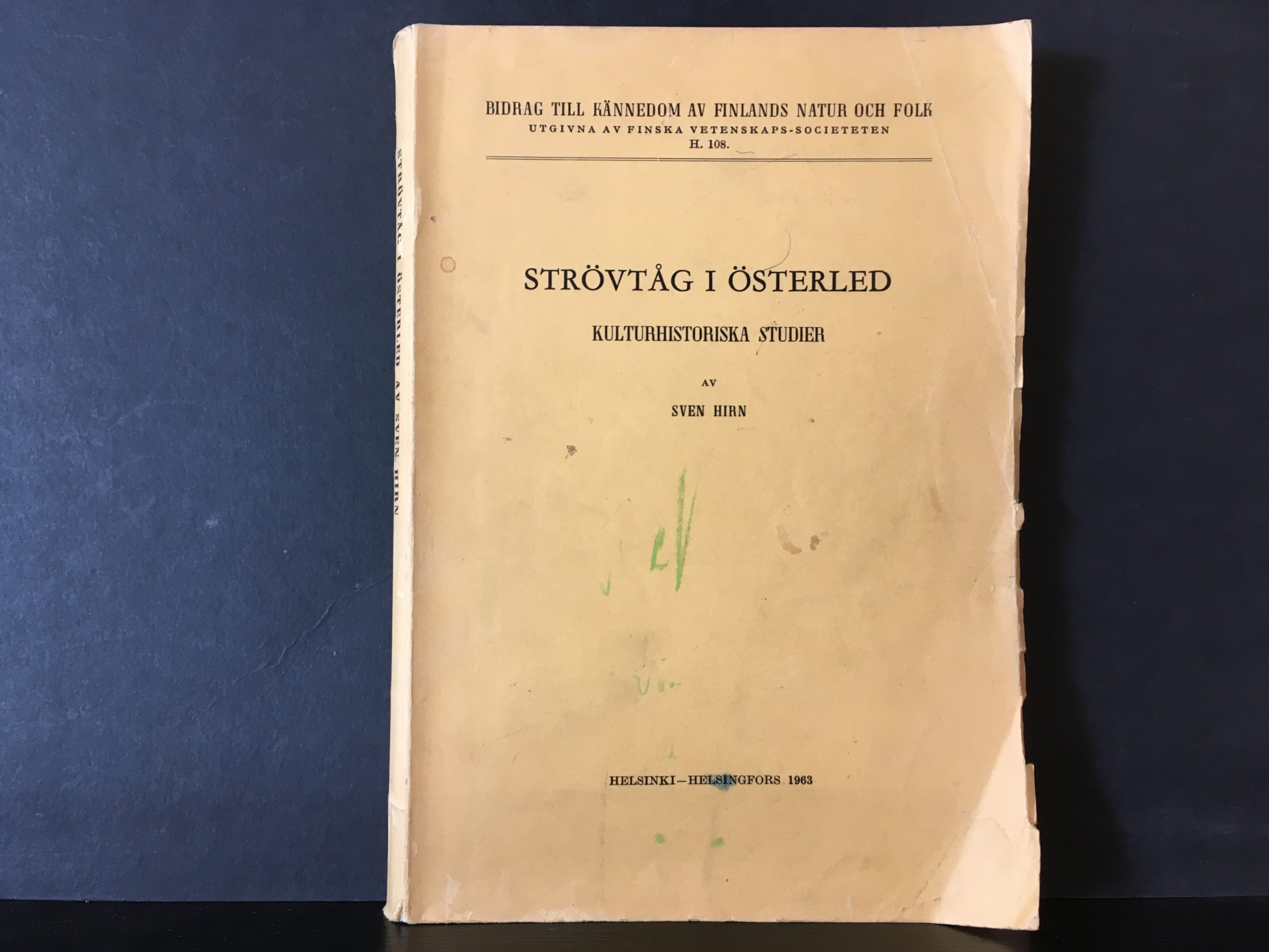 Hirn, Sven: Strövtåg i österled: kulturhistoriska studier