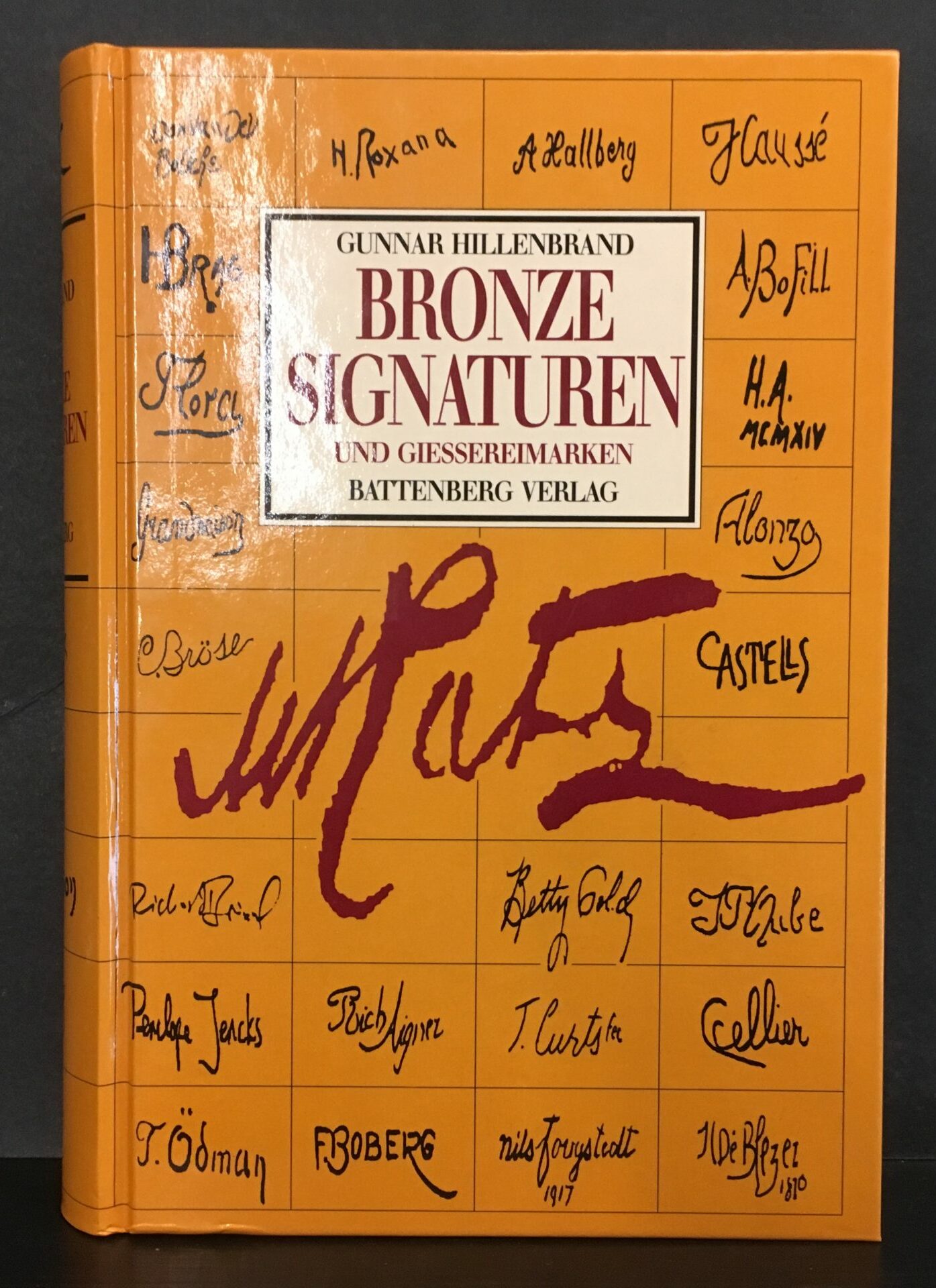 Bronzesignaturen und Giessereimarken