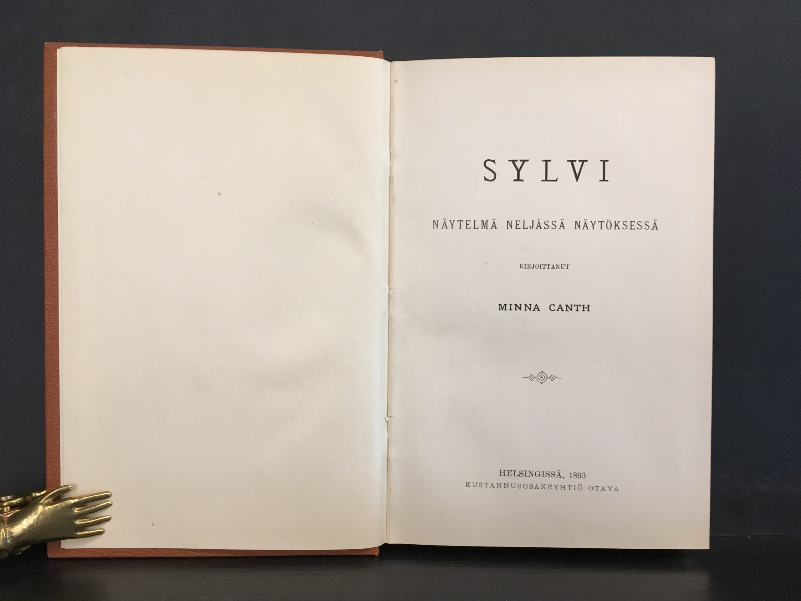 Canth, Minna: Sylvi : näytelmä neljässä näytöksessä (1.p.)