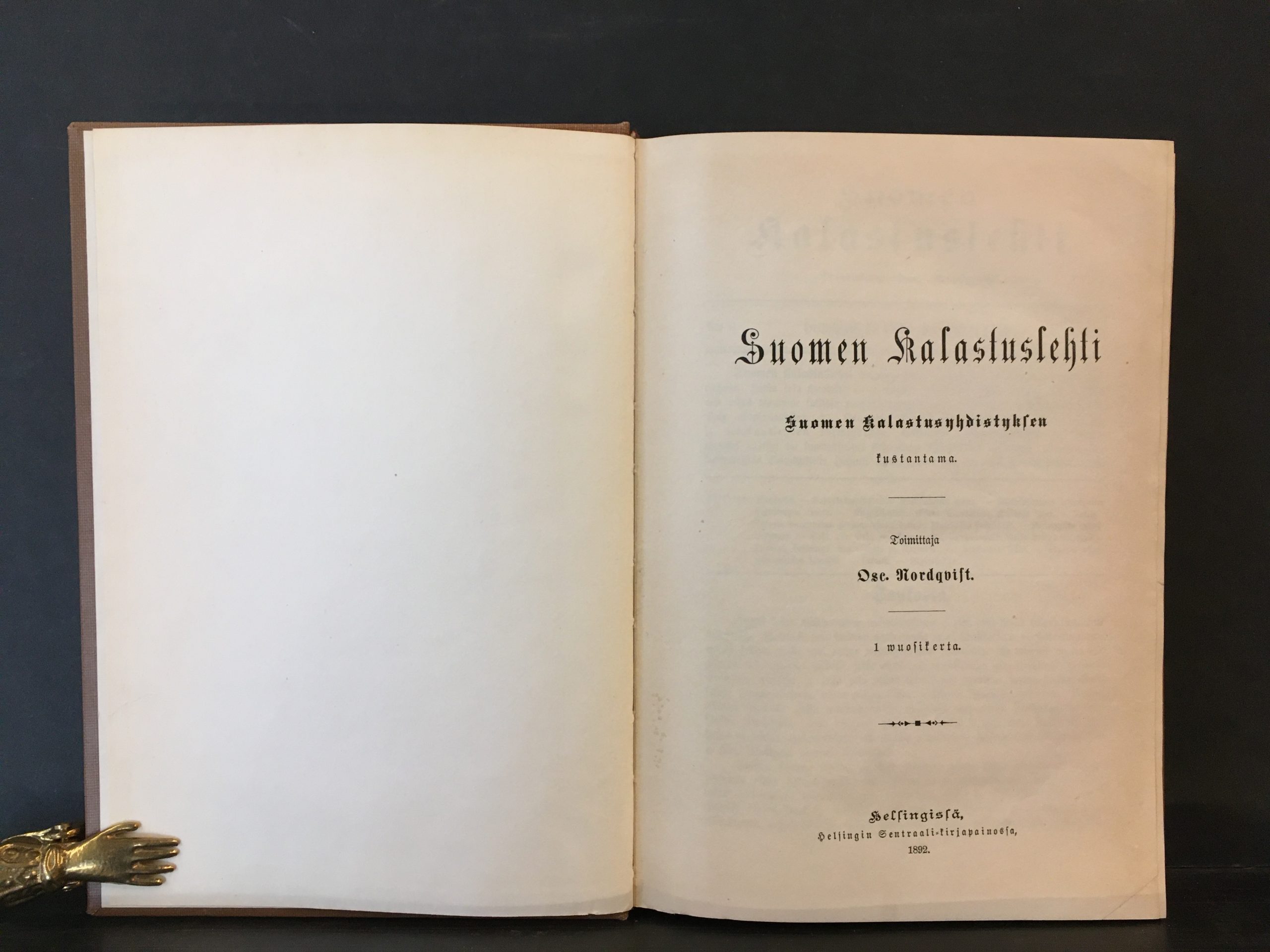 Suomen kalastuslehti 1., 2., 3. ja 4. vuosikerta