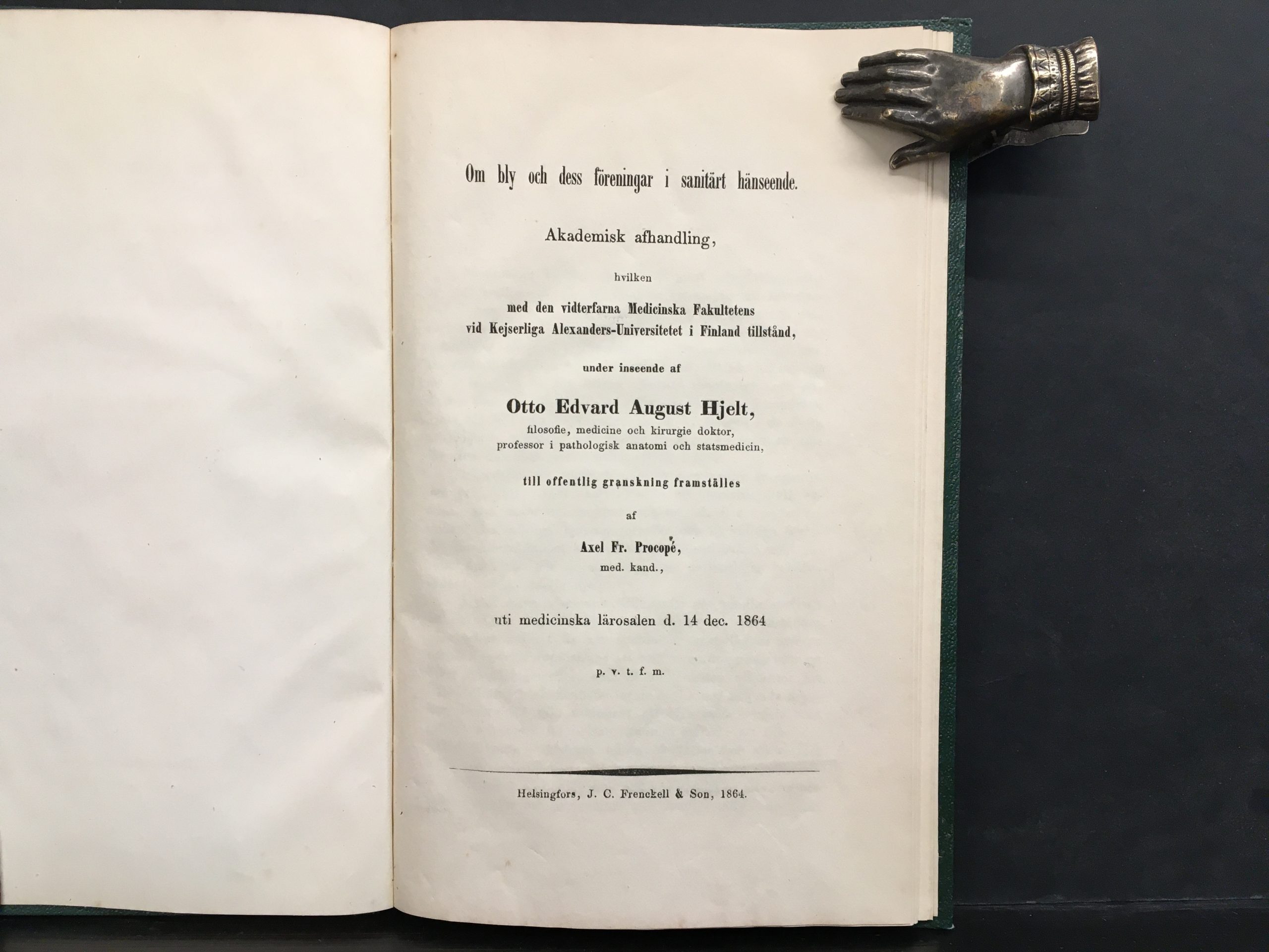 Procopé, Axel Fr.: Om bly och dess föreningar i sanitärt hänseende - Image 2