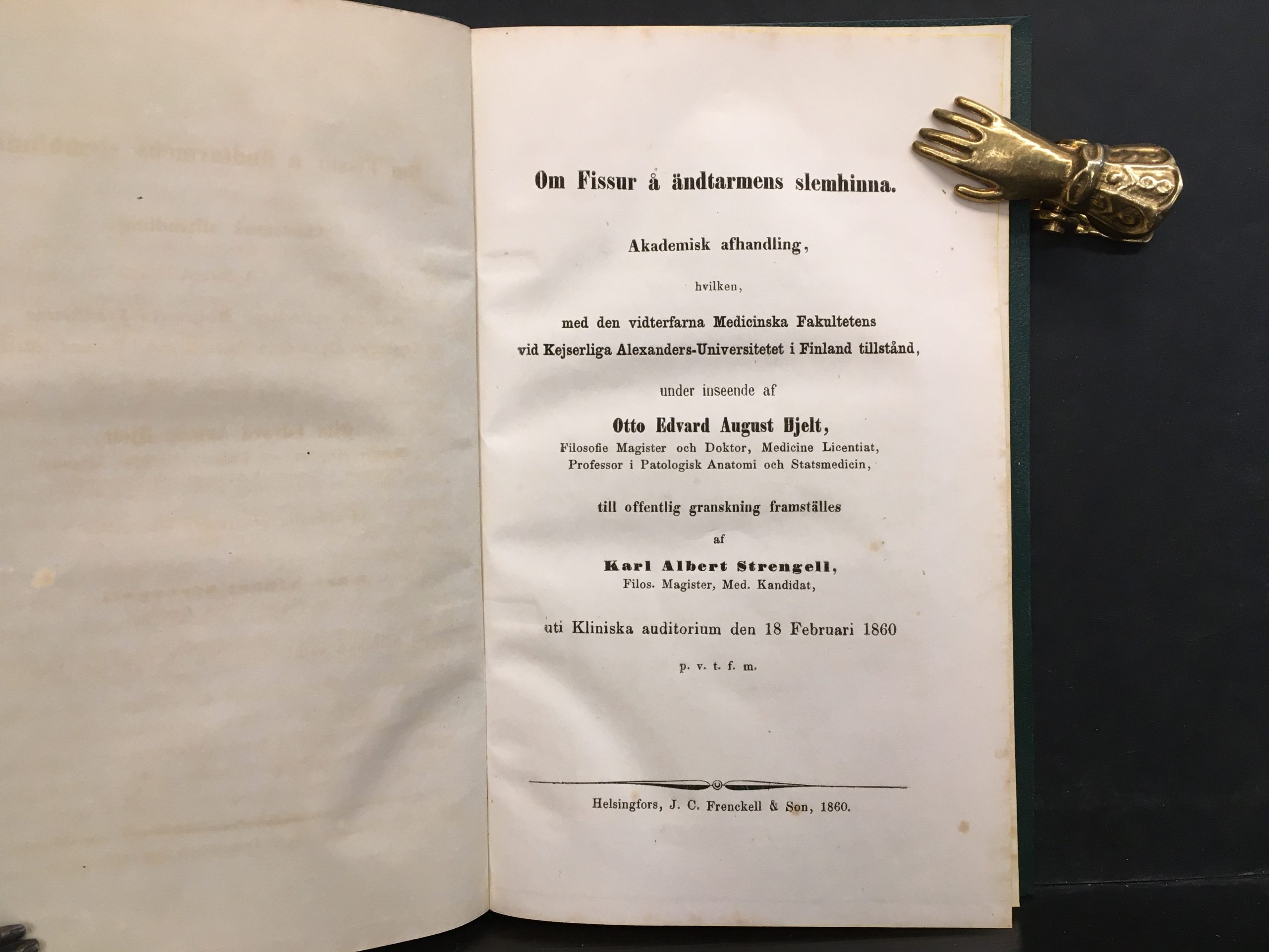 Strengell, Karl Albert: Om Fissur å ändtarmens slemhinna - Image 2