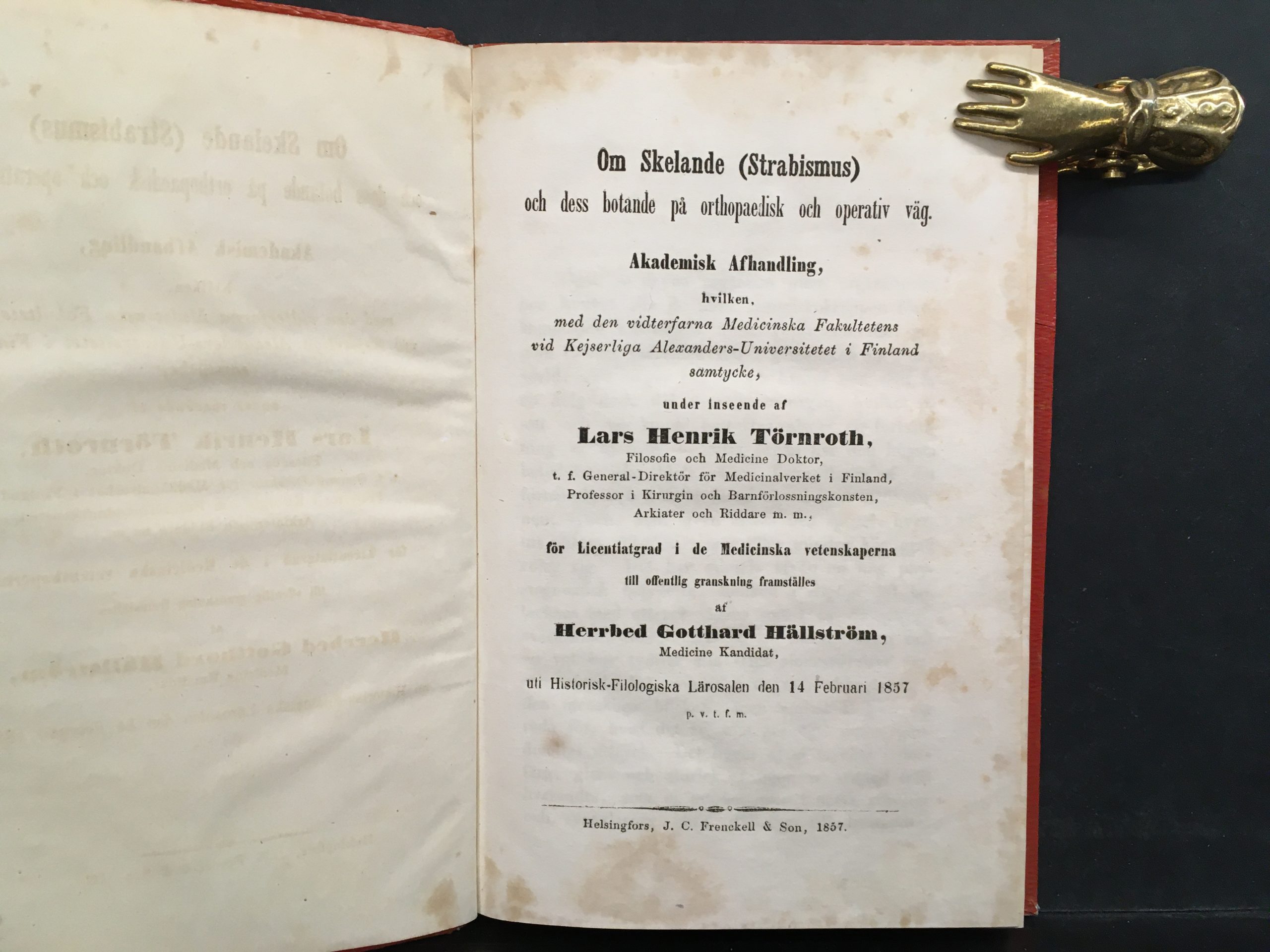 Hällström, Herbed Gotthard: Om Skelande (Strabismus) och dess botande på orthoaedisk och operativ väg - Image 2