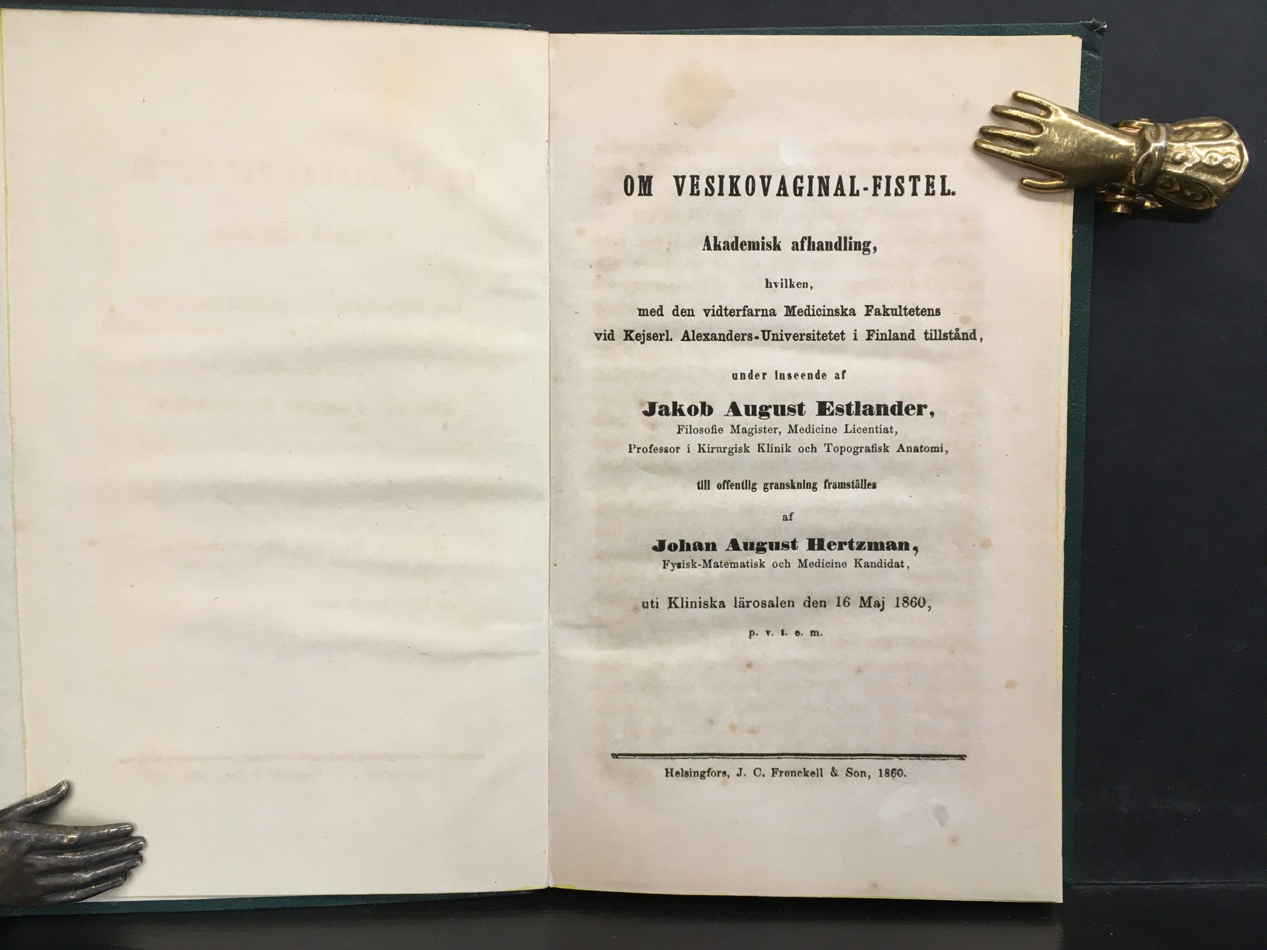 Hertzman, Johan August: Om vesikovaginal-fistel - Image 2