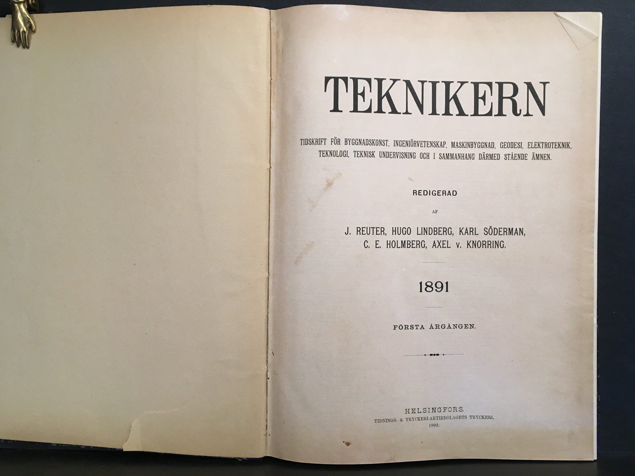 Teknikern 1891. Tidskrift för byggnadskonst, ingeniörvetenskap, maskinbyggnad, geodesi, elektroteknik, teknologi, teknisk undervisning och i sammanhang därmed stående ämnen - Image 2