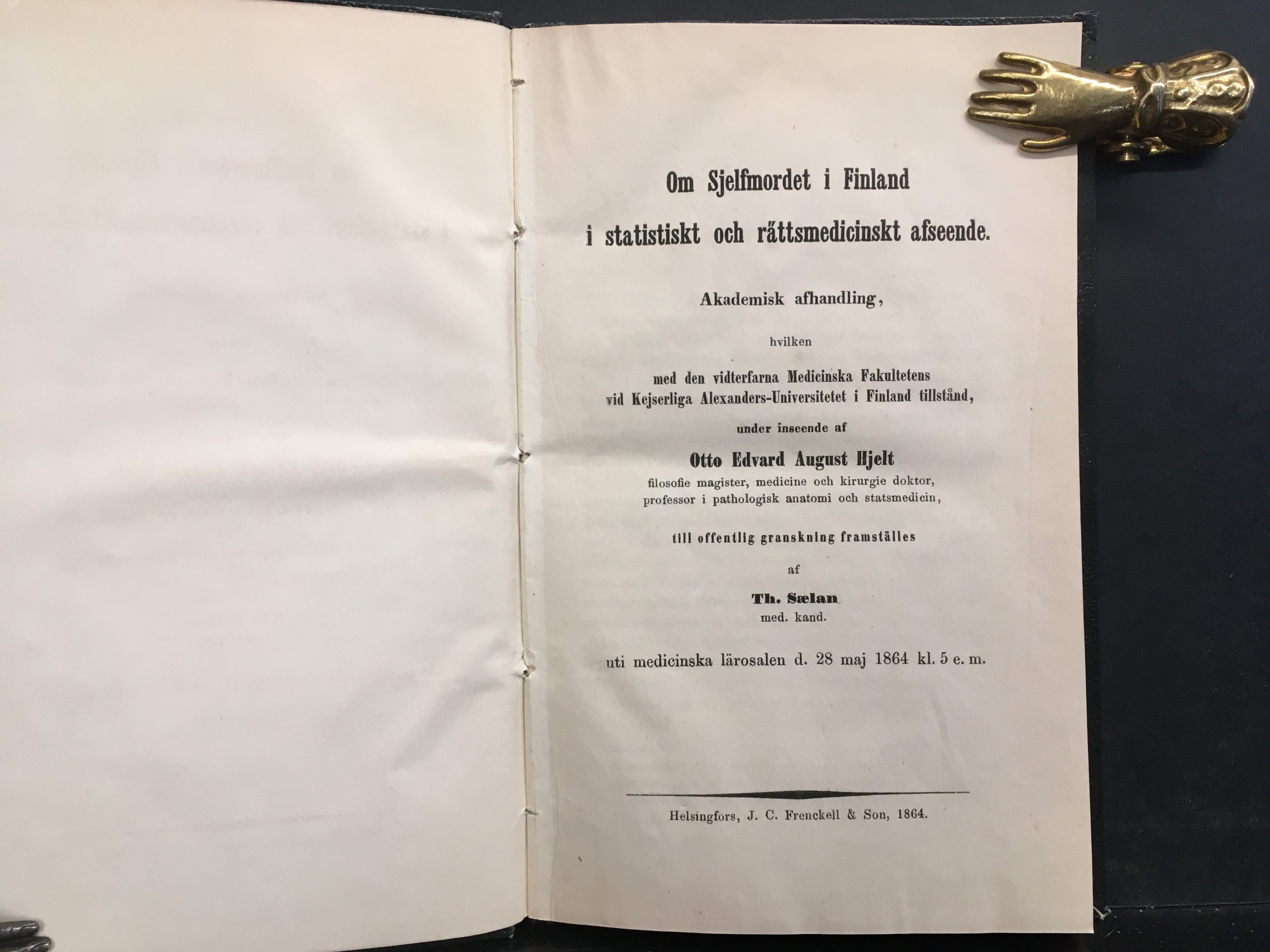 Saelan, Th.: Om Sjelfmordet i Finland i statistiskt och rättmedicinskt afseende - Image 2