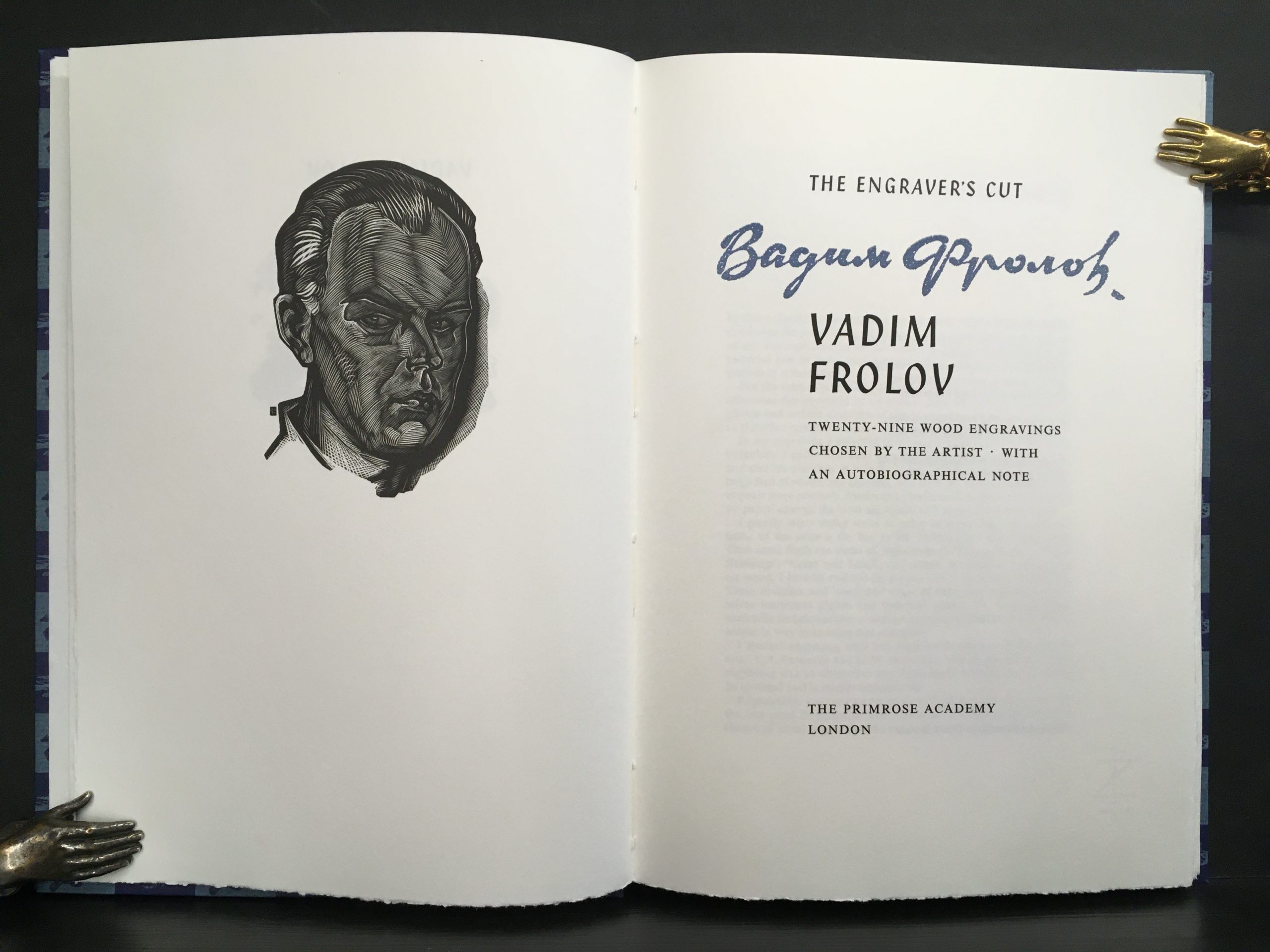 Vadim Frolov : twenty-nine wood engravings chosen by the artist, with an autobiographical note - Image 2