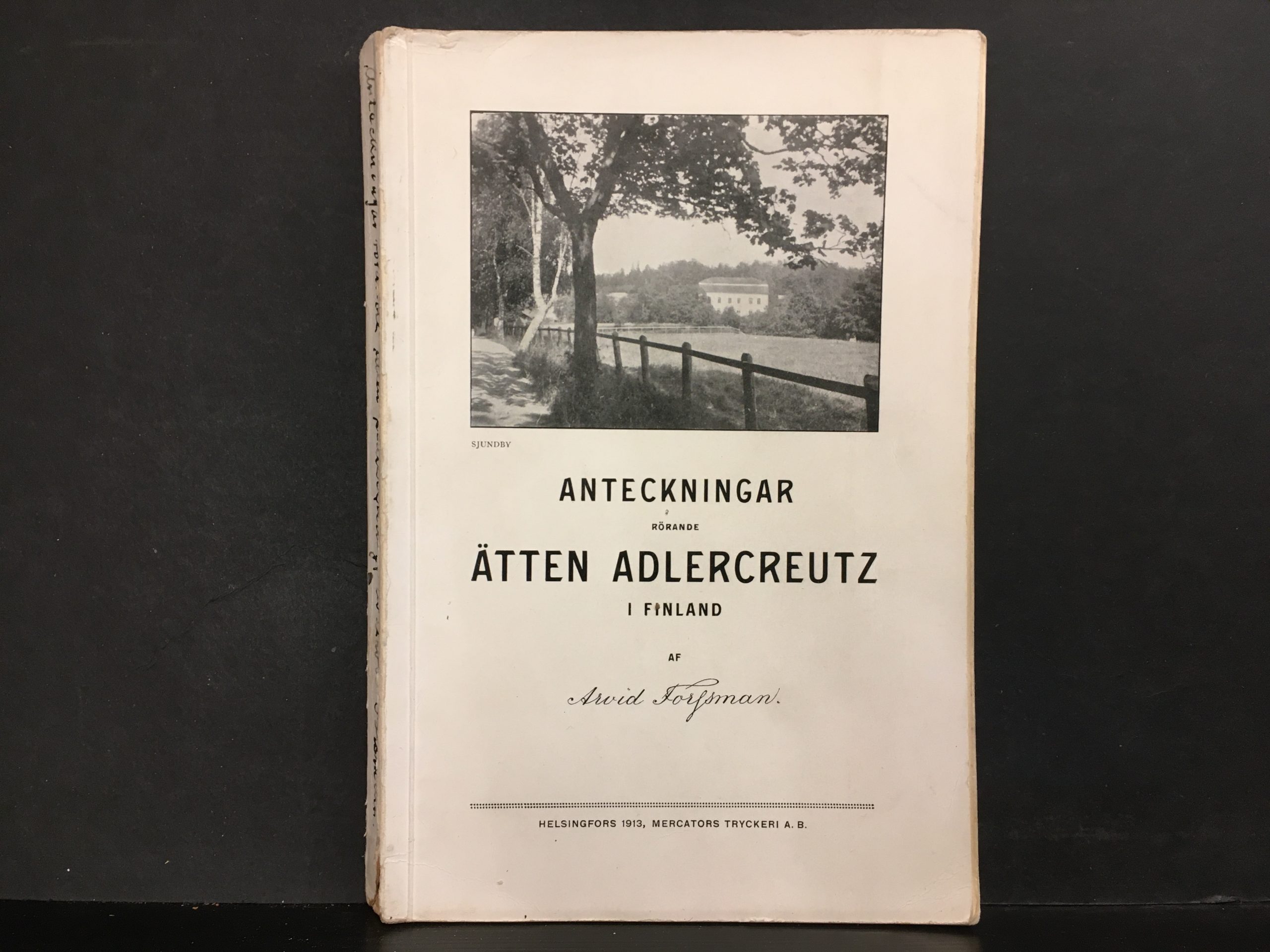 Forssman, Arvid: Anteckningar rörande ätten Adlercreutz i Finland