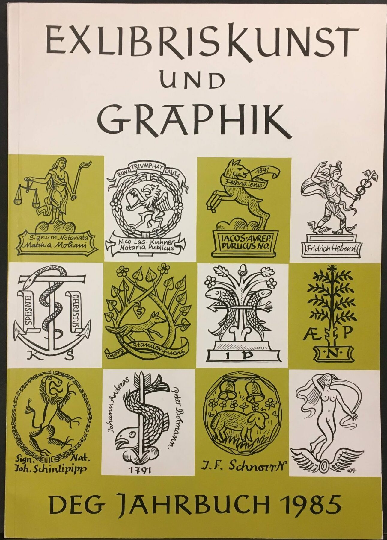 "Exlibriskunst und Graphik DEG Jahrbuch 1985"
