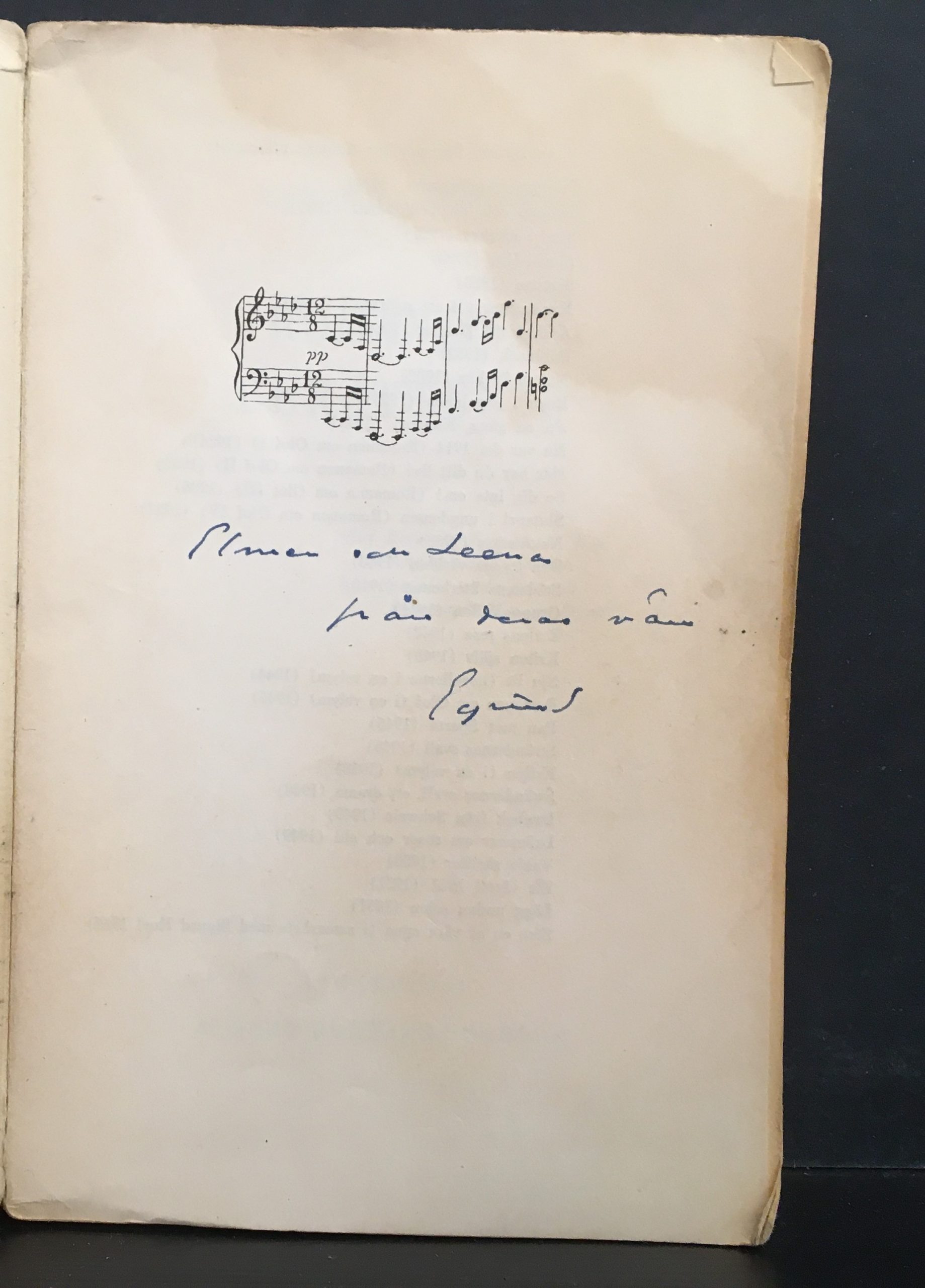 Johnson, Eyvind: Romantik berättelse (*dedikation) - Image 2