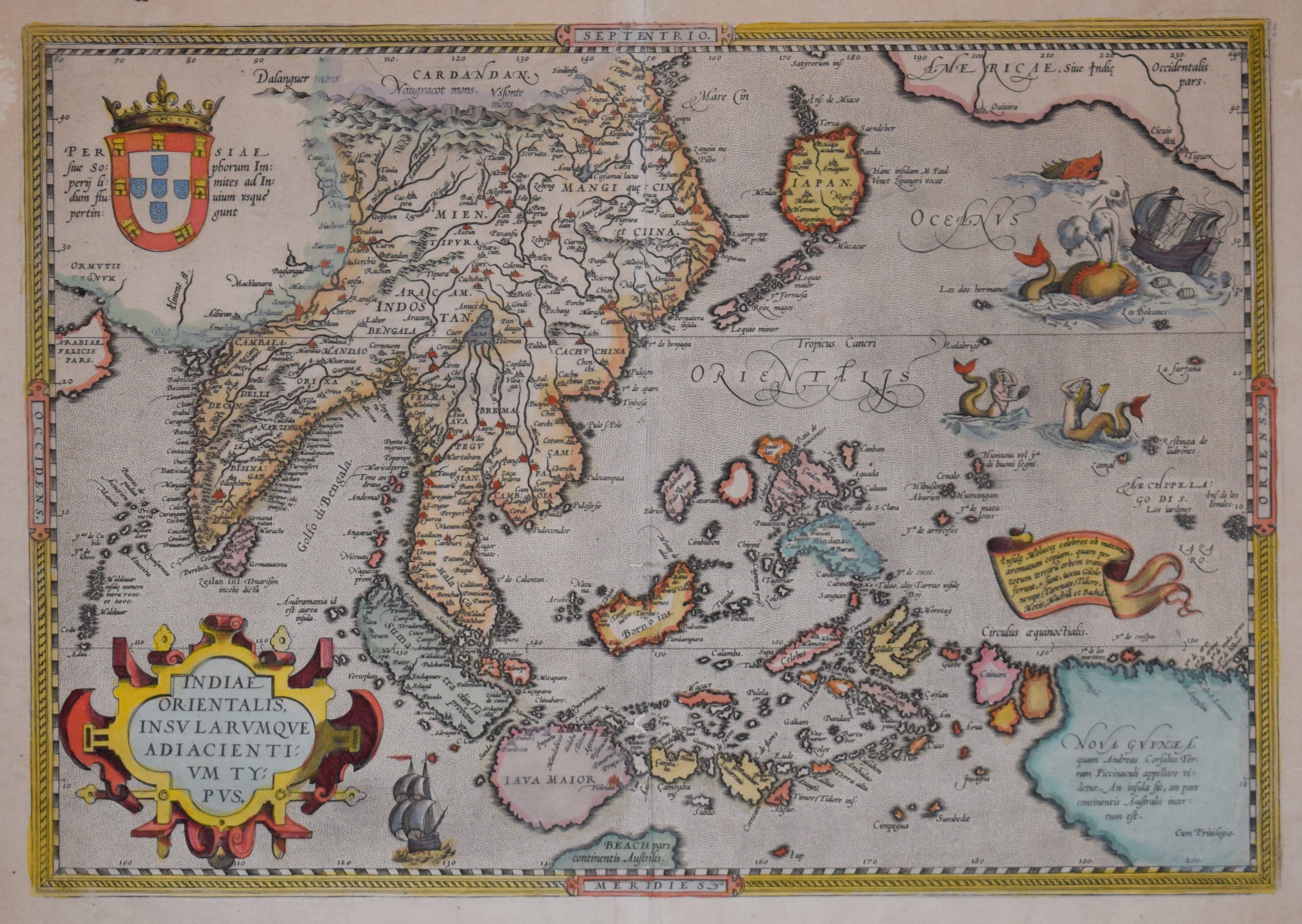 Ortelius, A. : Indiae Orientalis Insularumque Adiacientium Typus