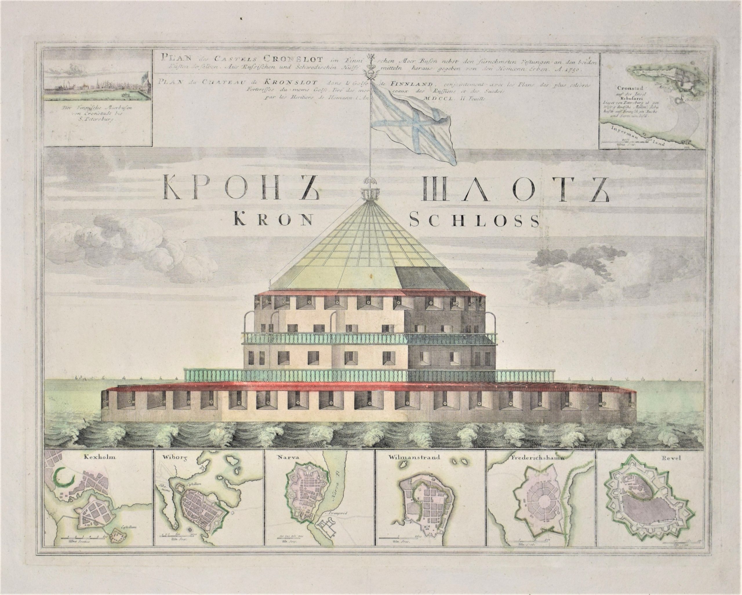 Homann Erbern: Plan des Castels Cronslot