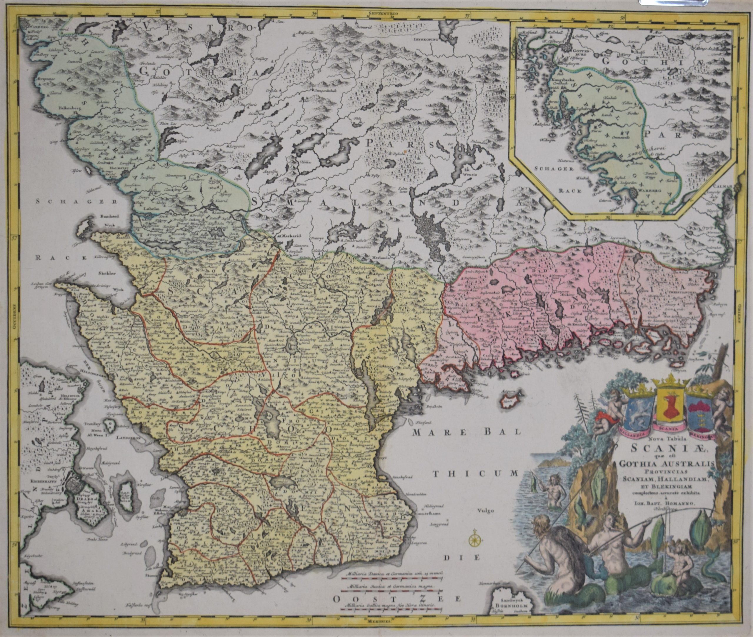 Homann, Joh. Bapt.: Nova Tabula Scaniae