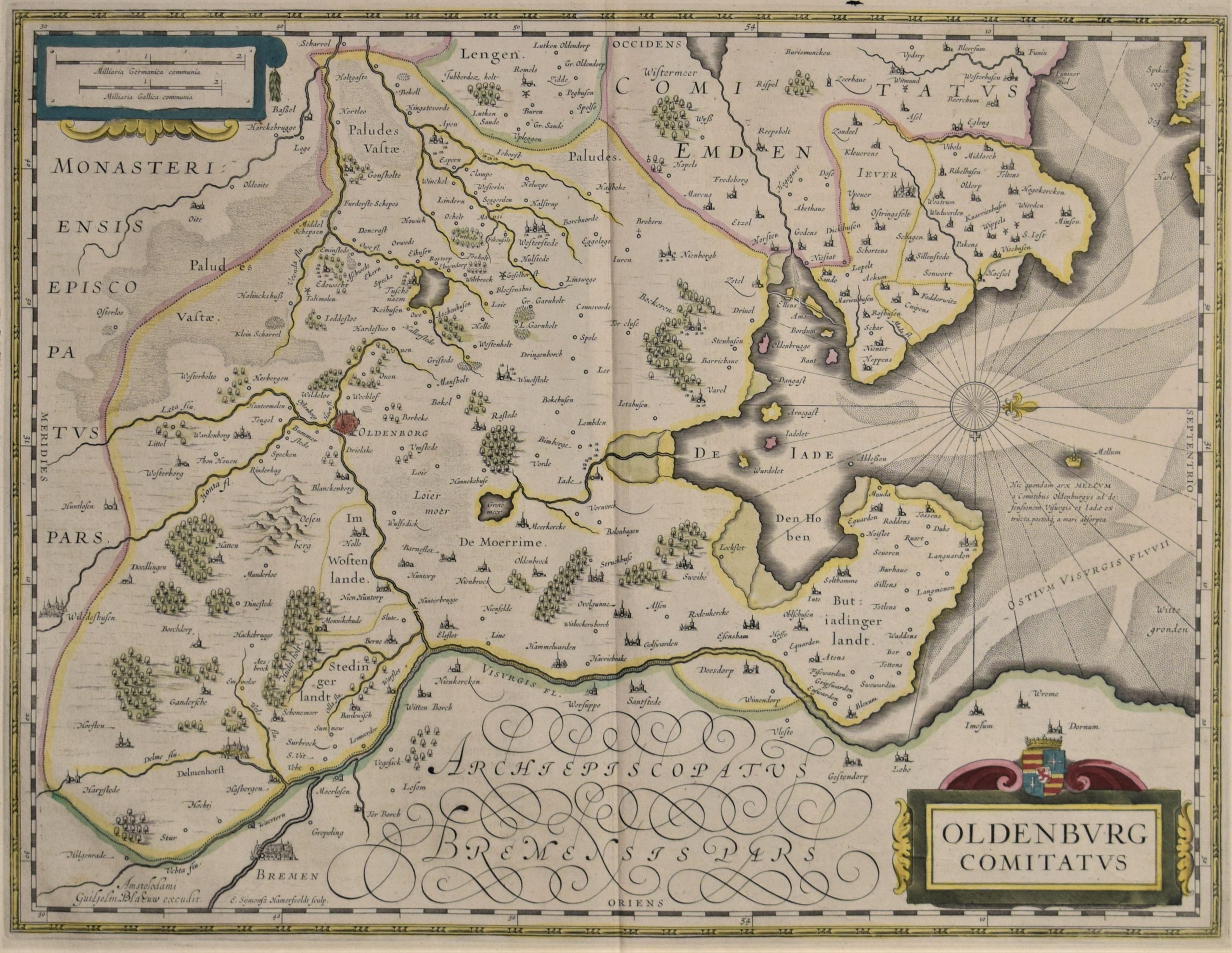 Blaeu, W. J.: Oldenburg Comitatus