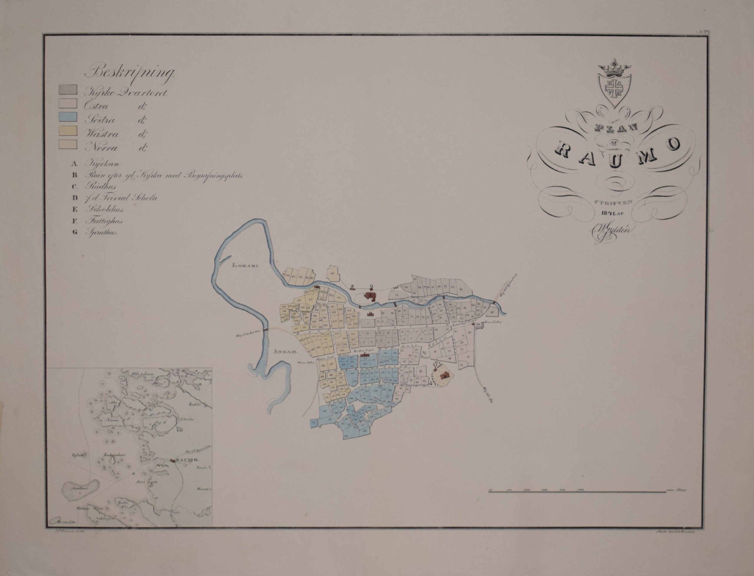 Gyldén, C.W.: Plan af Raumo