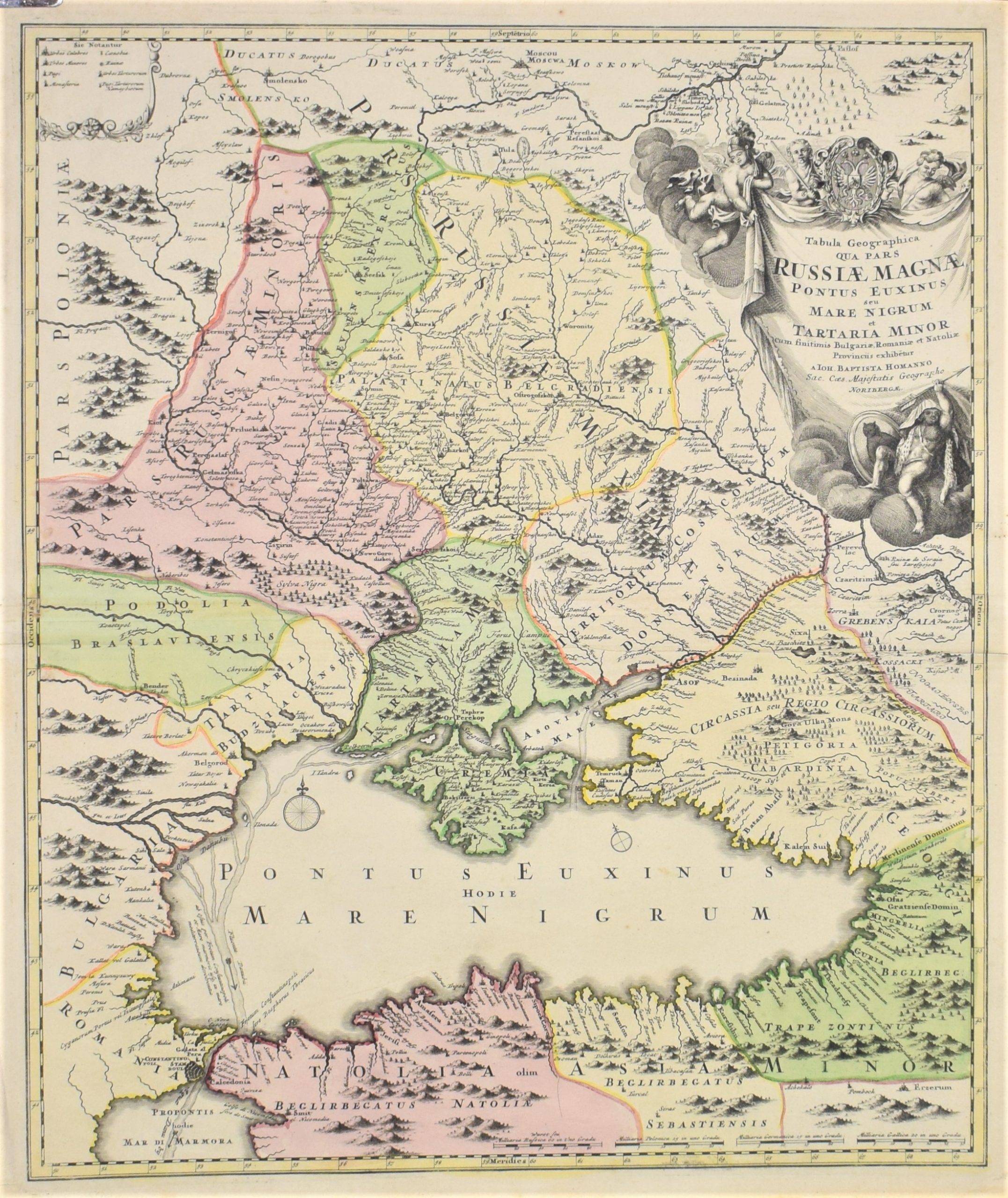 Homann, Joh. Bapt.: Tabula Geographica qua pars Russiae Magnae