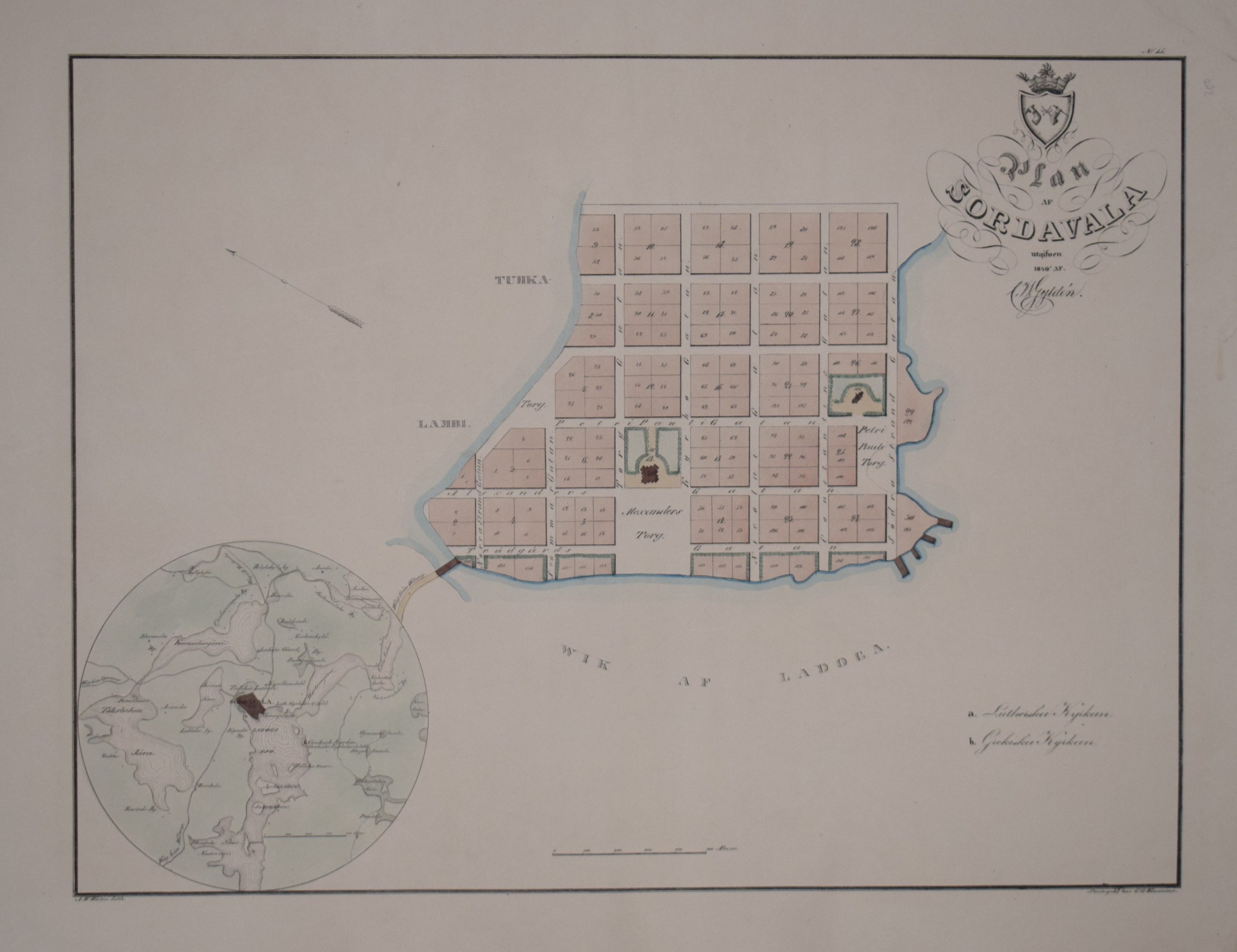 Gyldén, C.W.: Plan af Sordavala