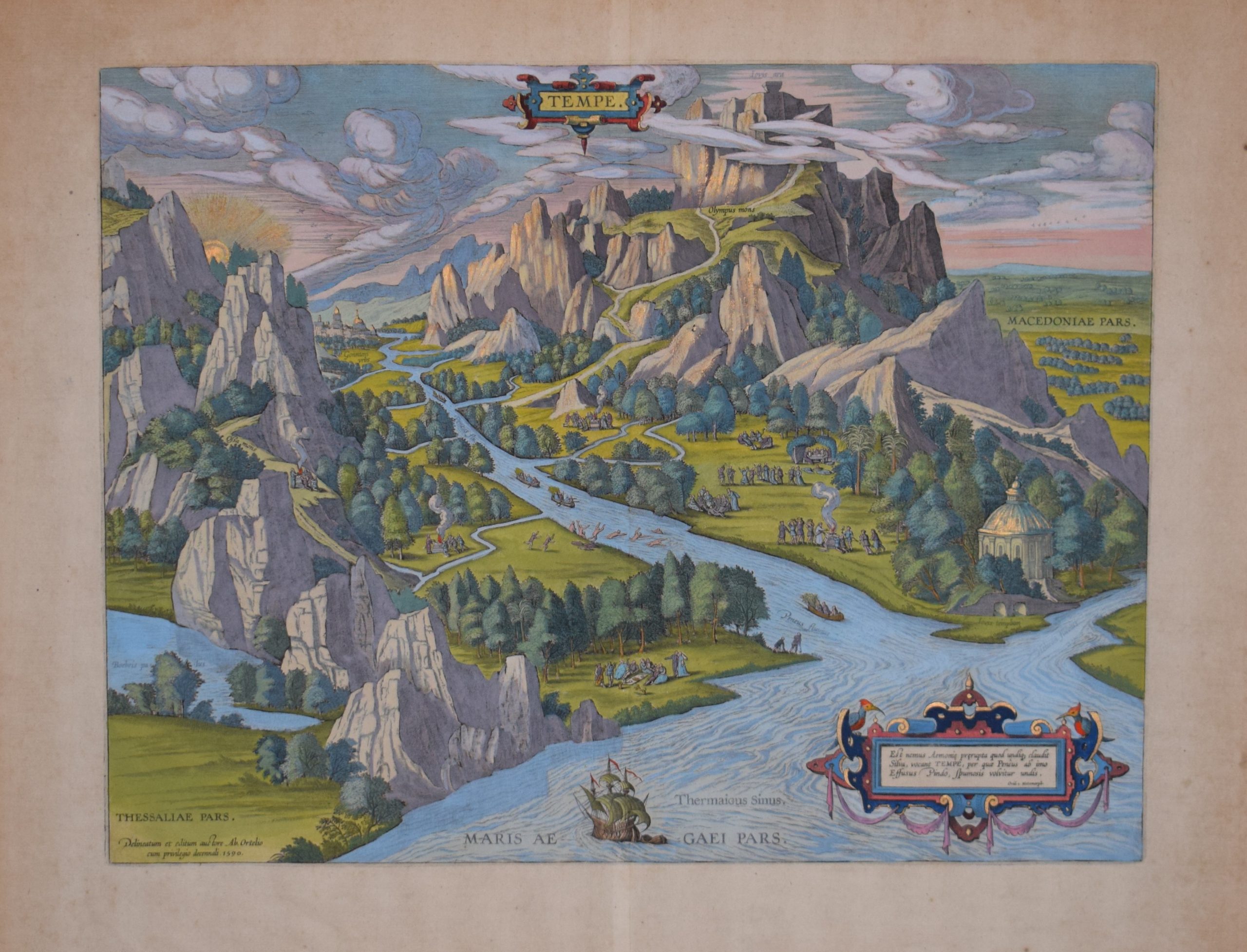 Ortelius, A. : Tempe (Mount Olympus)
