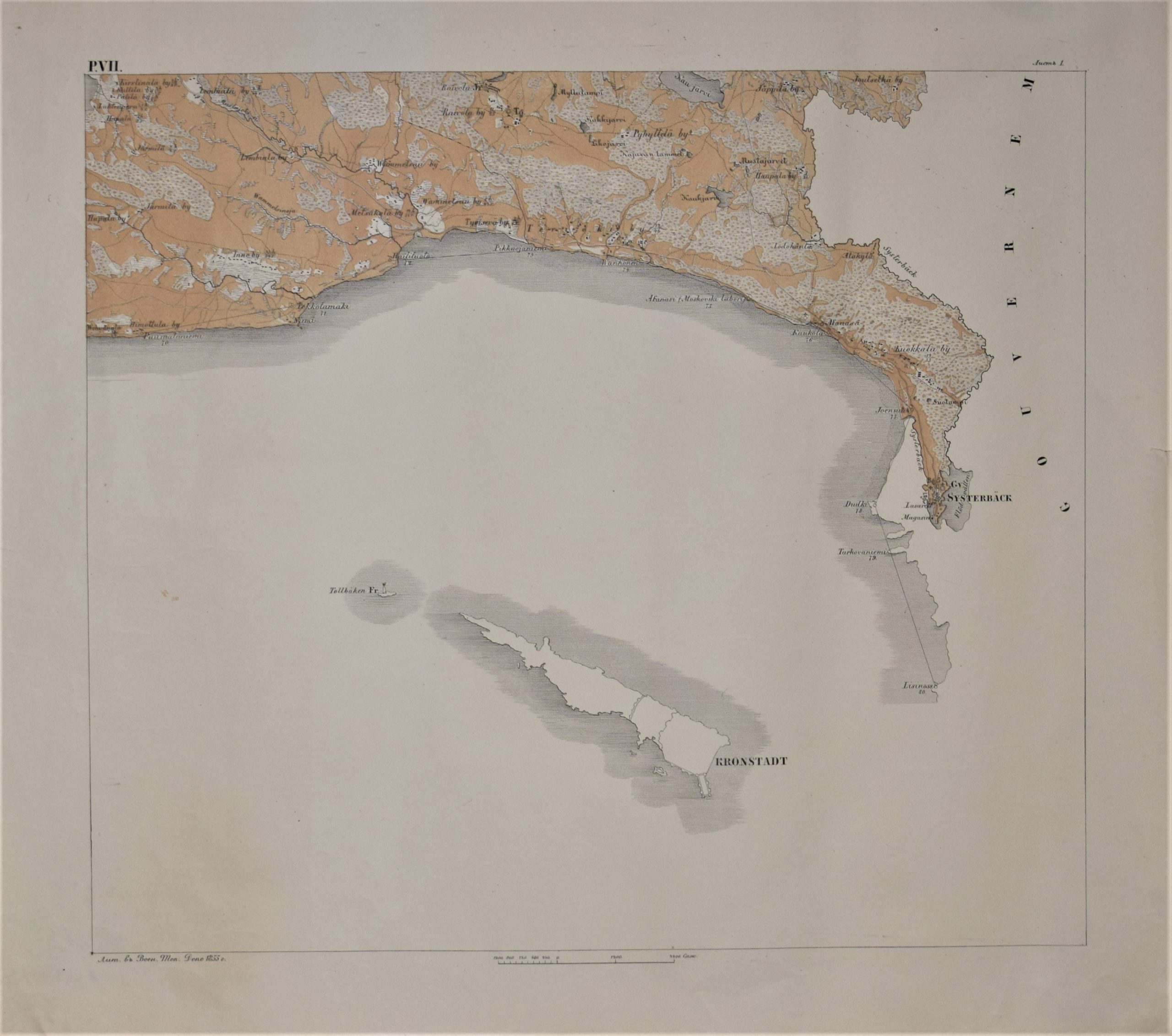 Terijoki - Kalmbergin kartta (1855)