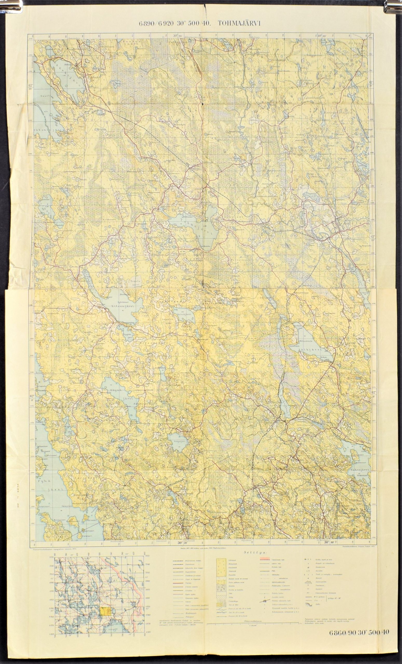 Tohmajärvi – topografinen kartta (1935)