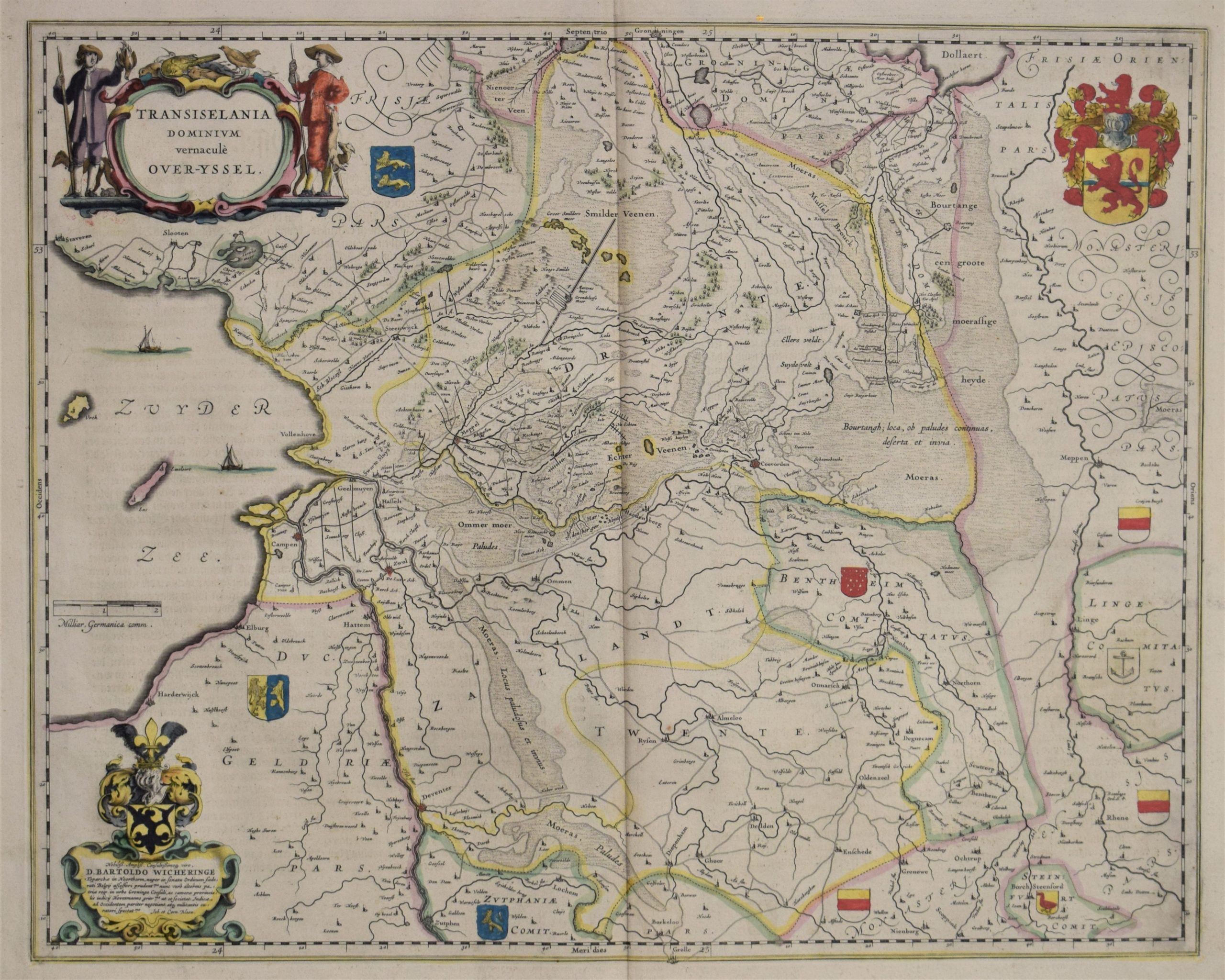 Blaeu, W. J.: Transiselania Dominium vernaculè Over-Yssel