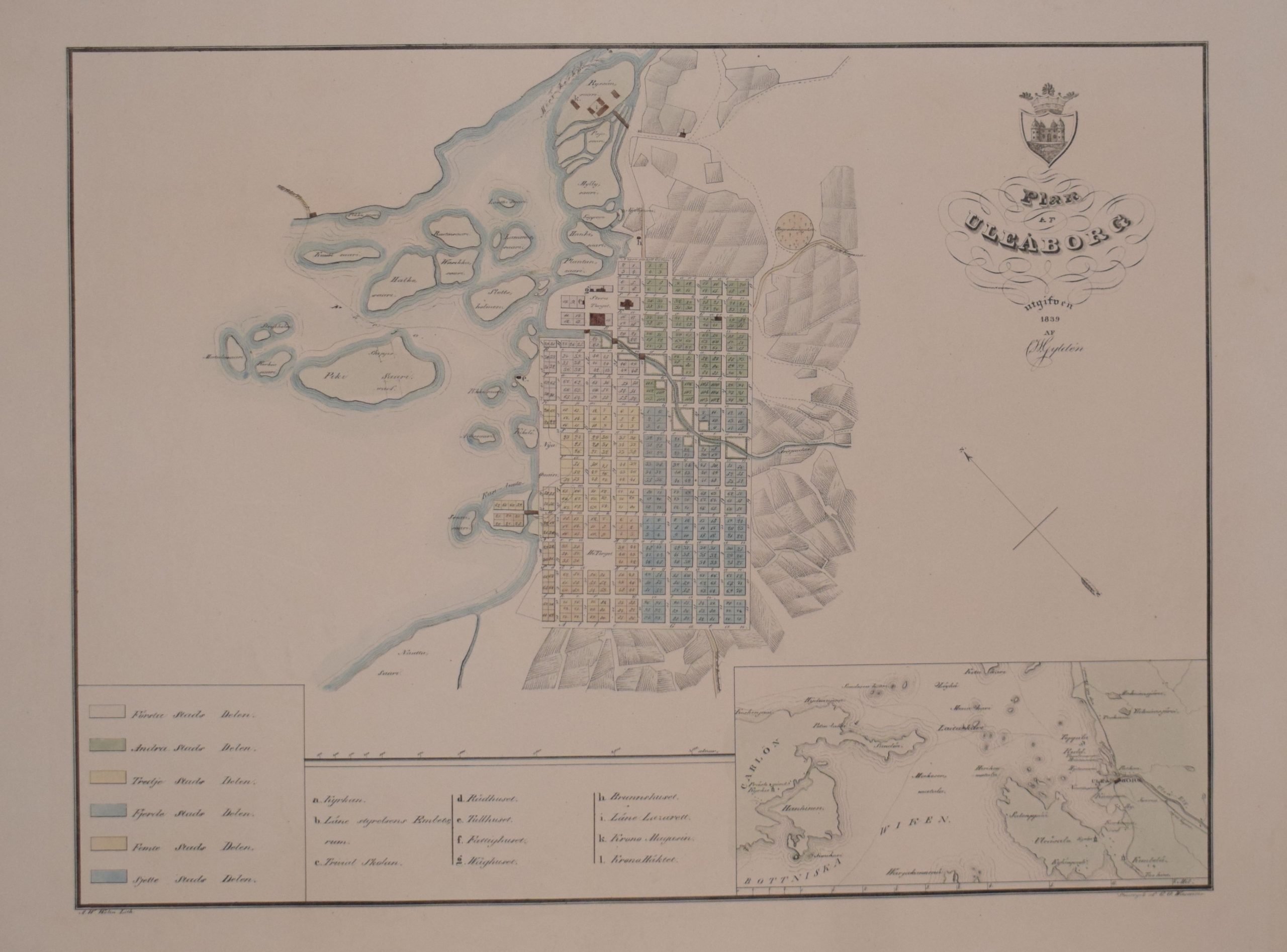 Gyldén, C.W.: Plan af Uleåborg