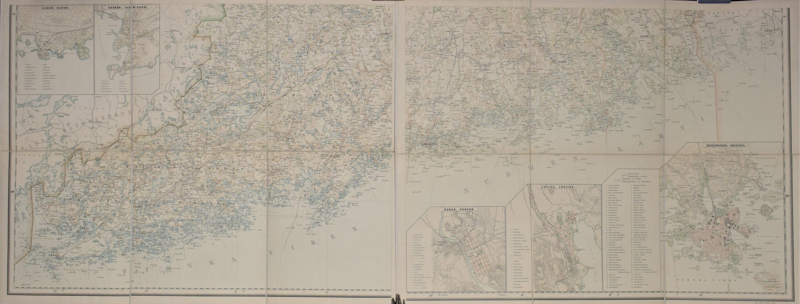 Inberg, I. J.: Uudenmaan läänin kartta 1893 - Image 2