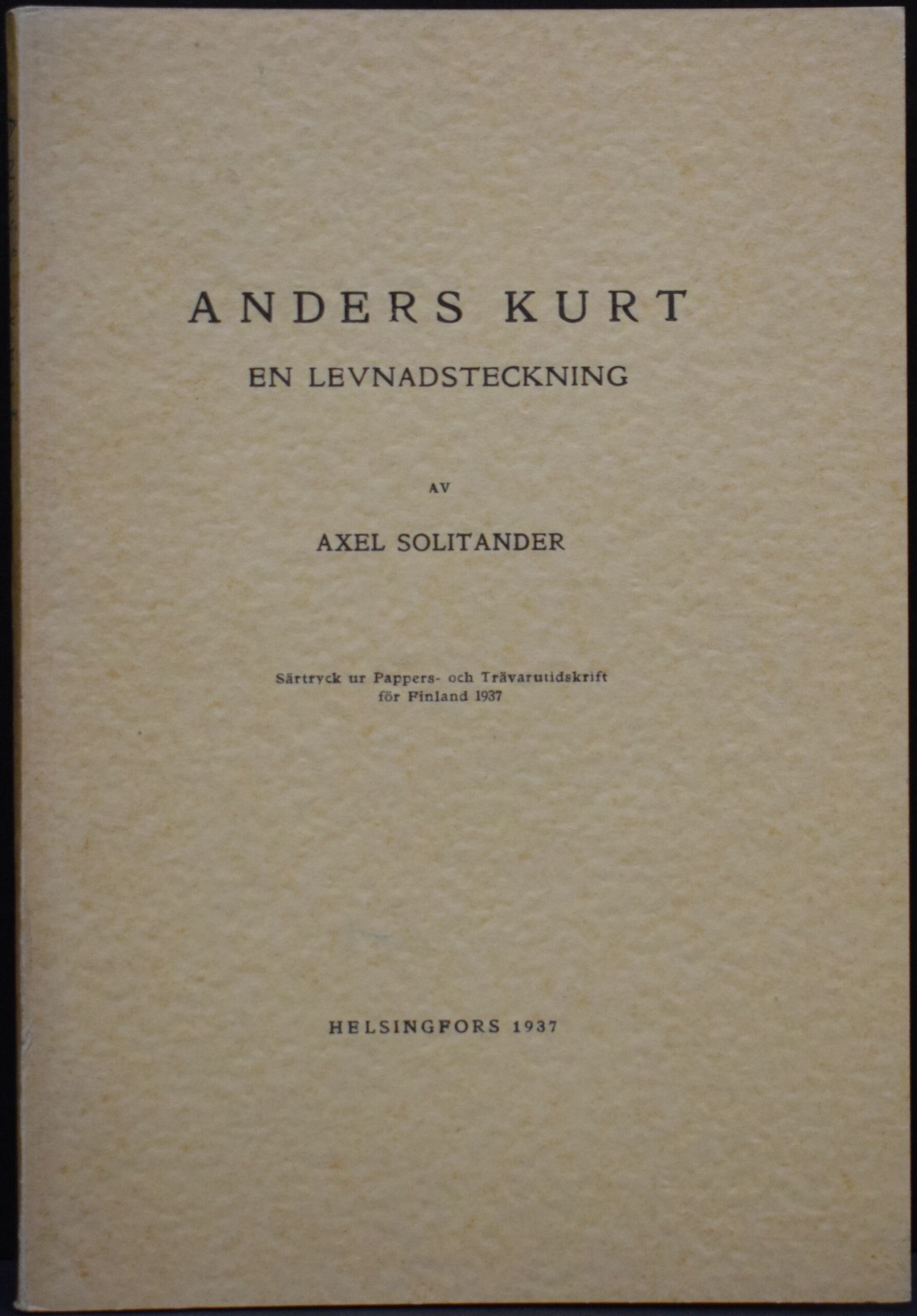 Anders Kurt en levnadsteckning