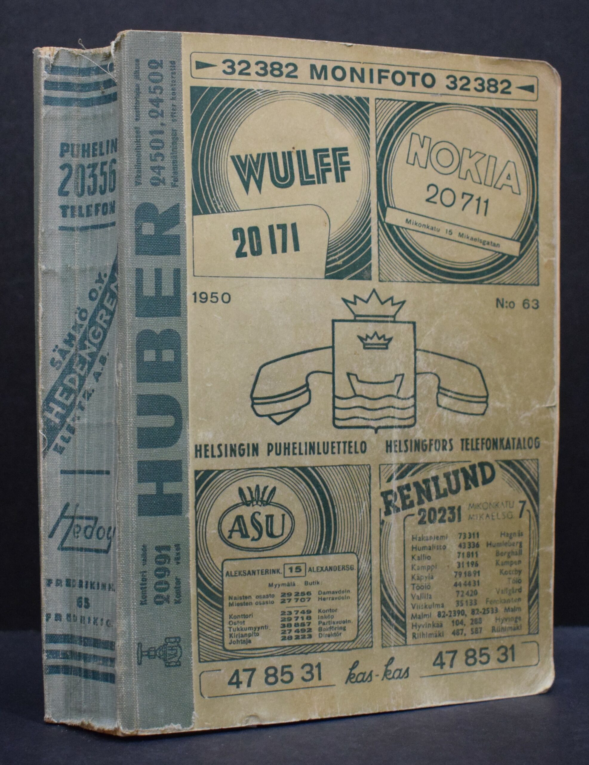 Helsingin puhelinluettelo No 63