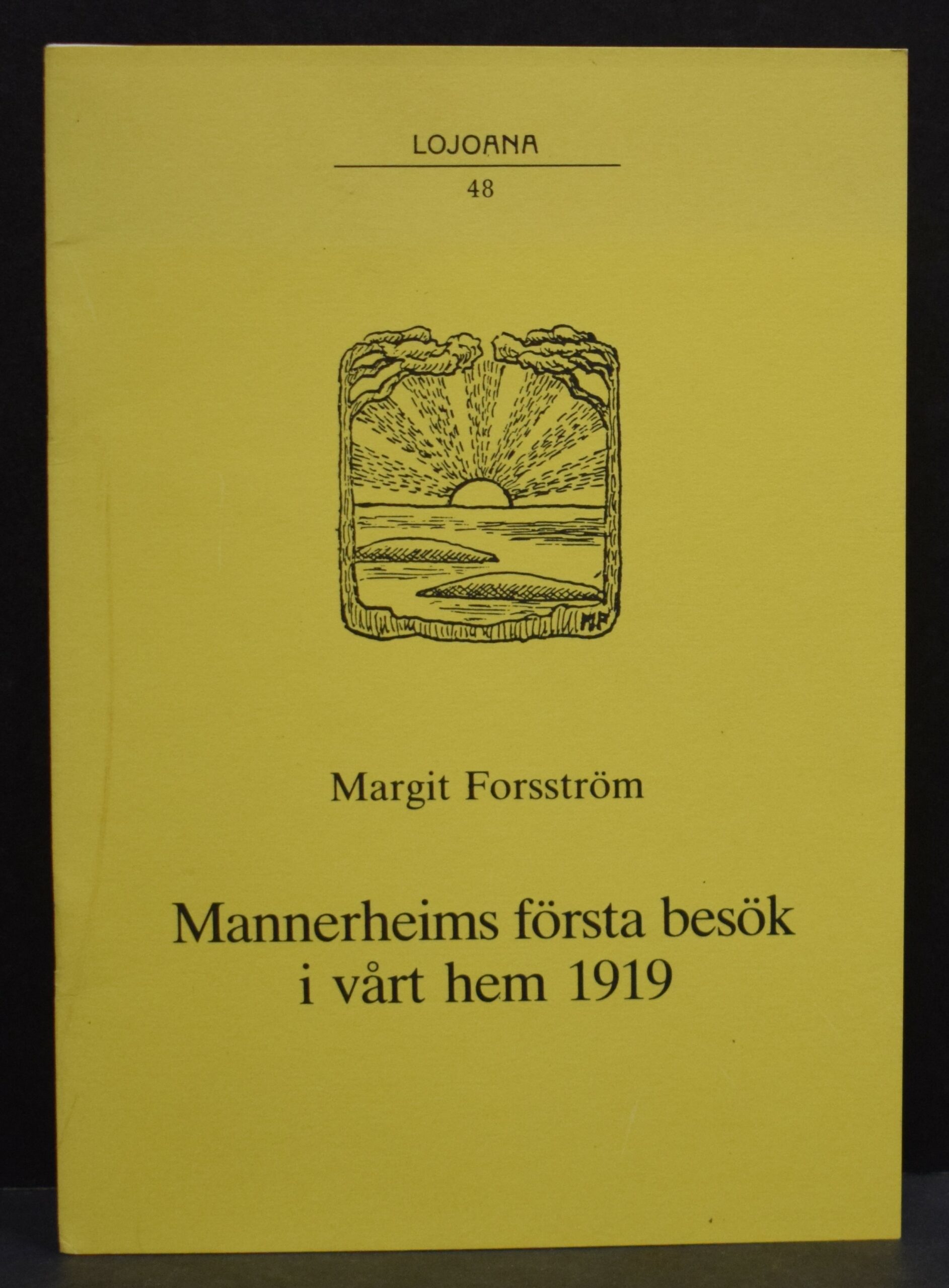 Mannerheims första besök i vårt hem 1919