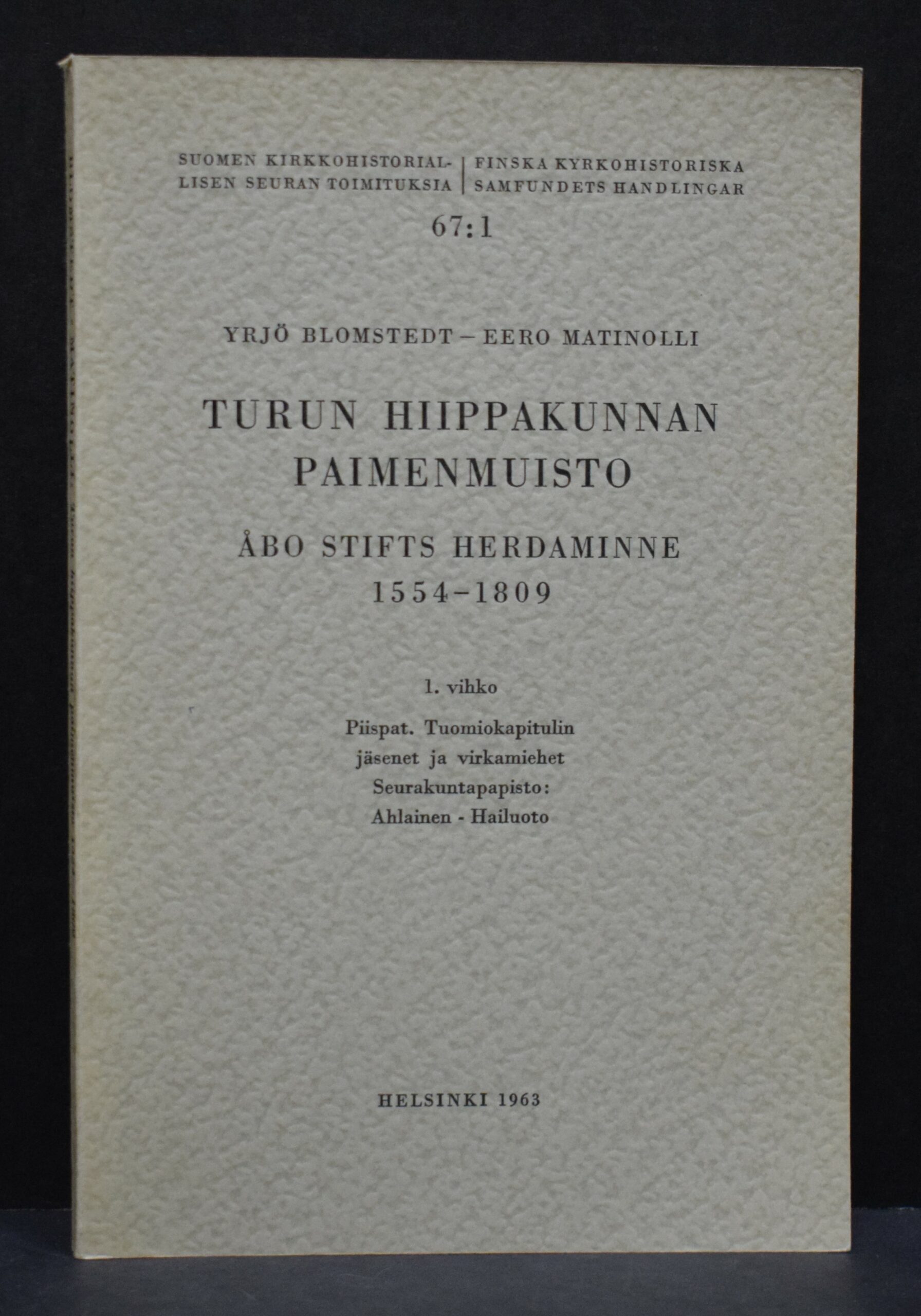 Turun hiippakunnan paimenmuisto 1554-1809